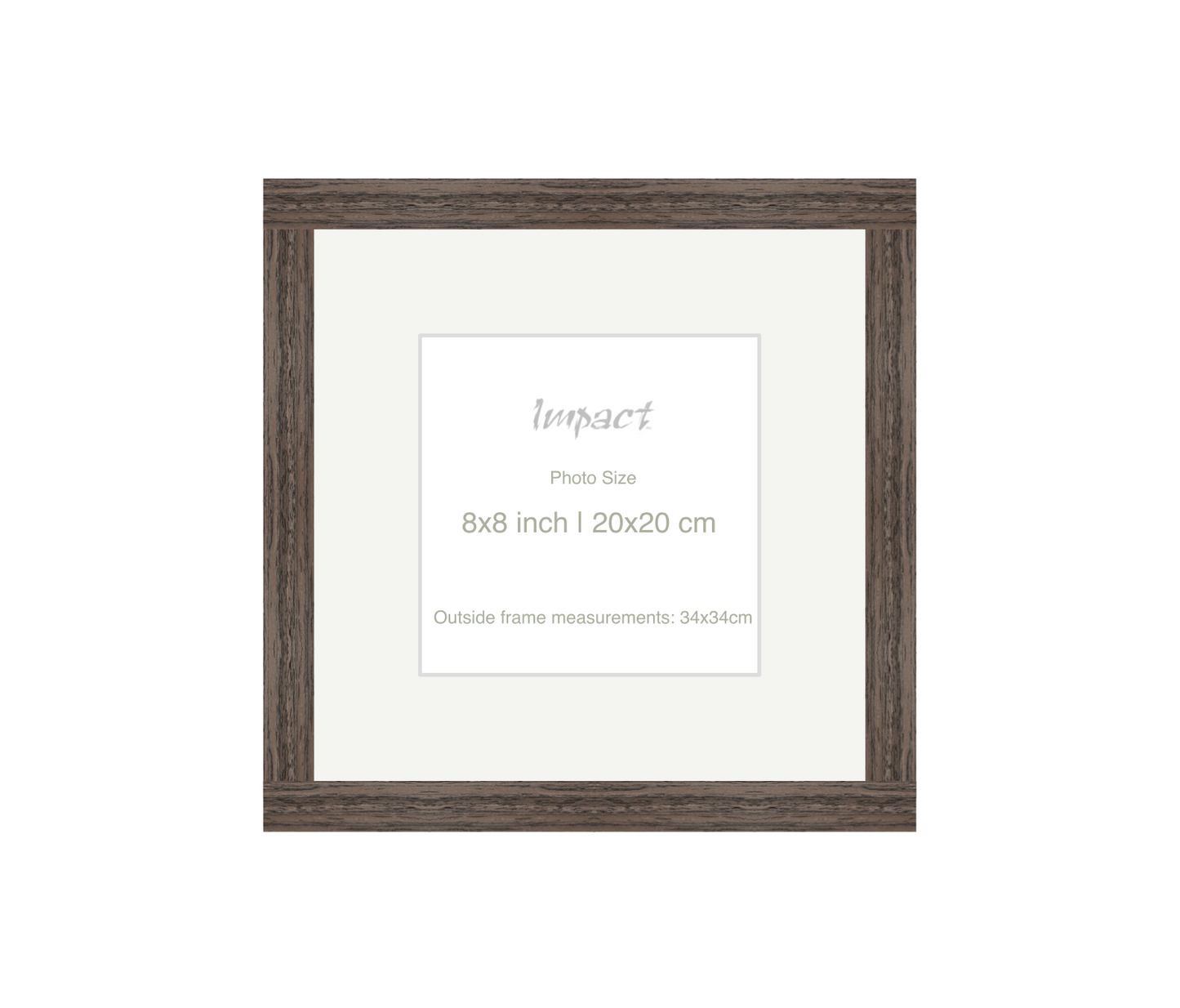LOFT | 20mm Walnut Frame - Photo Size (8x8 inch | 20x20 cm)