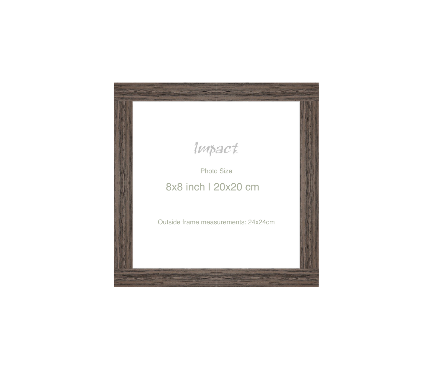 LOFT | 20mm Walnut Frame - Photo Size (8x8 inch | 20x20 cm)