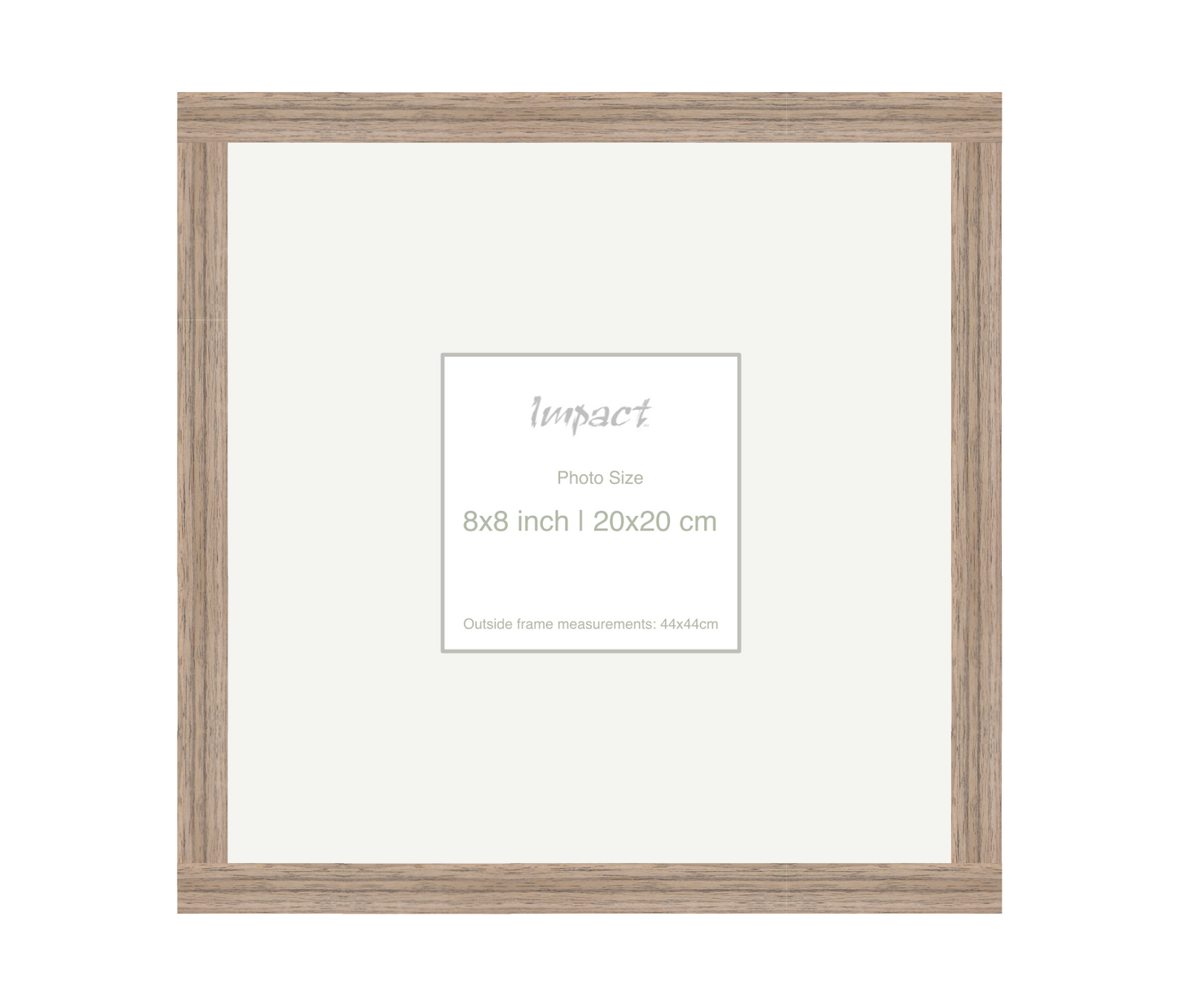 LOFT | 20mm Warm Walnut Frame - Photo Size (8x8 inch | 20x20 cm)