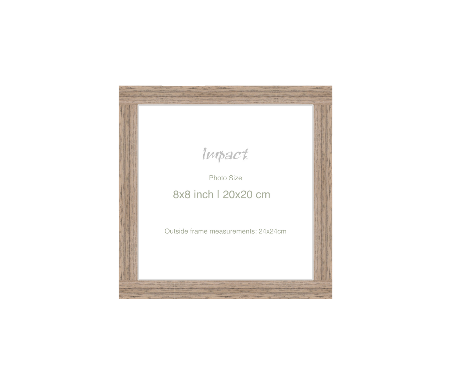 LOFT | 20mm Warm Walnut Frame - Photo Size (8x8 inch | 20x20 cm)