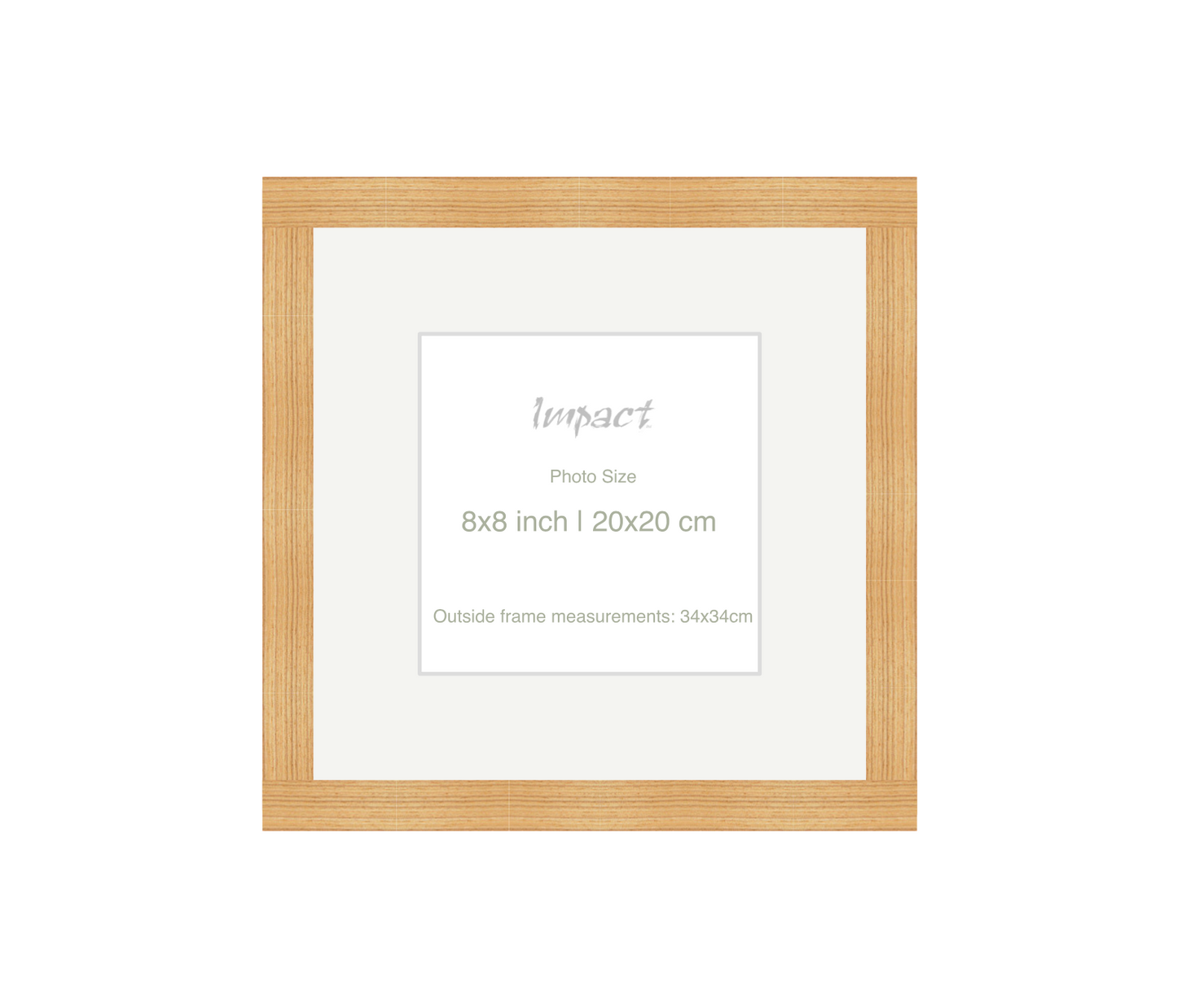 LOFT | 20mm Oak Frame - Photo Size (8x8 inch | 20x20 cm)