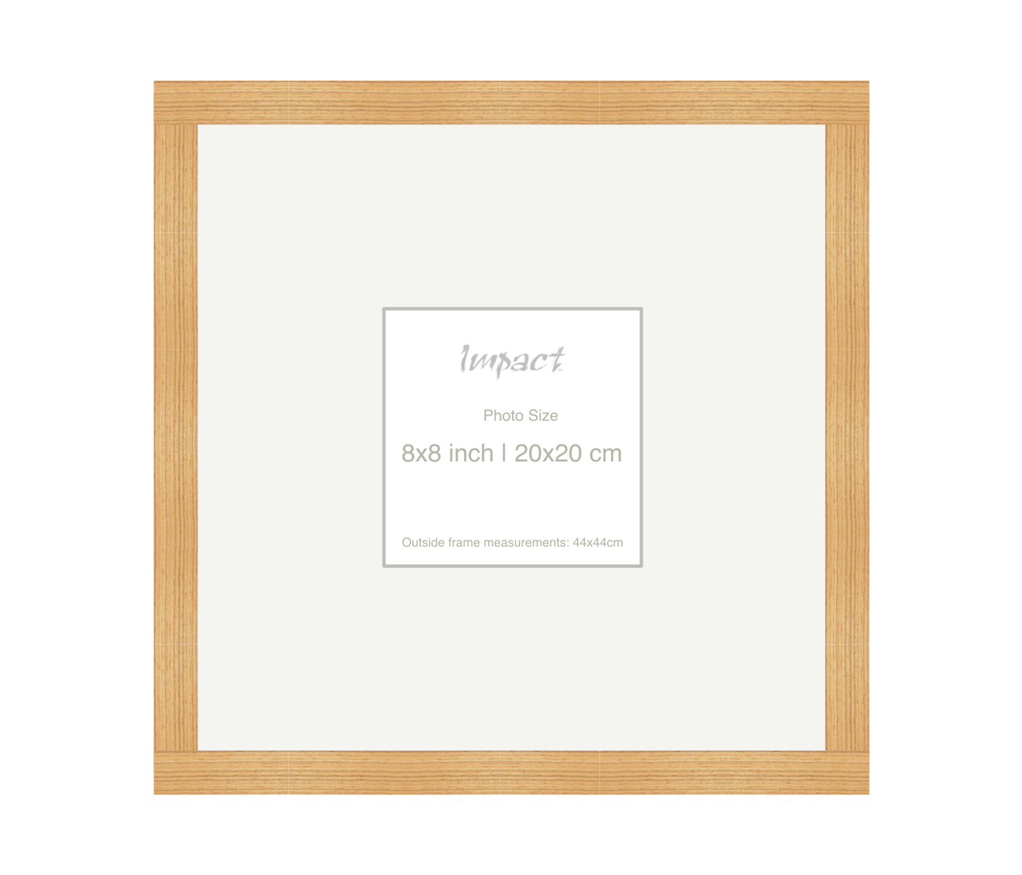 LOFT | 20mm Oak Frame - Photo Size (8x8 inch | 20x20 cm)