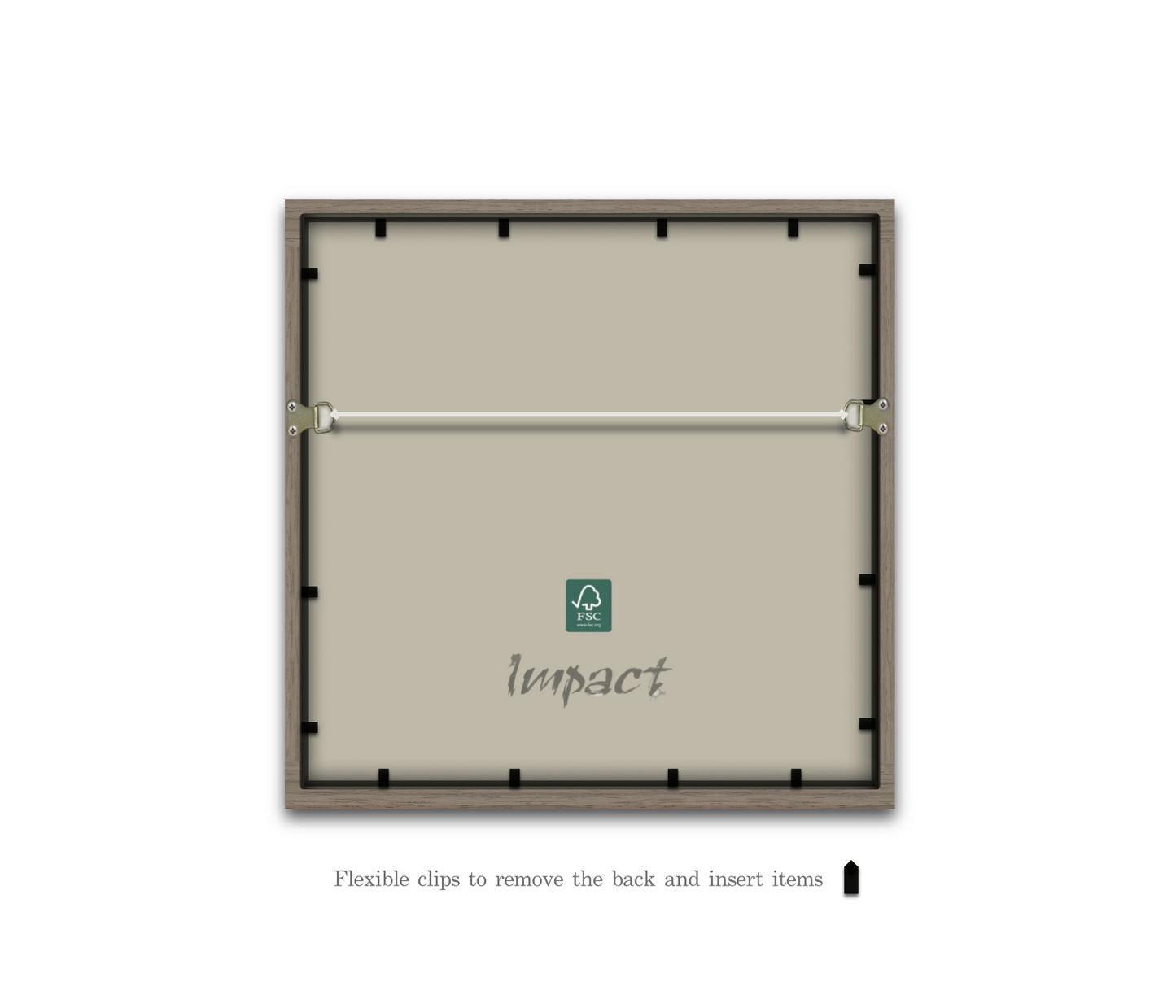 LOFT | 20mm Walnut Frame - Photo Size (8x8 inch | 20x20 cm)