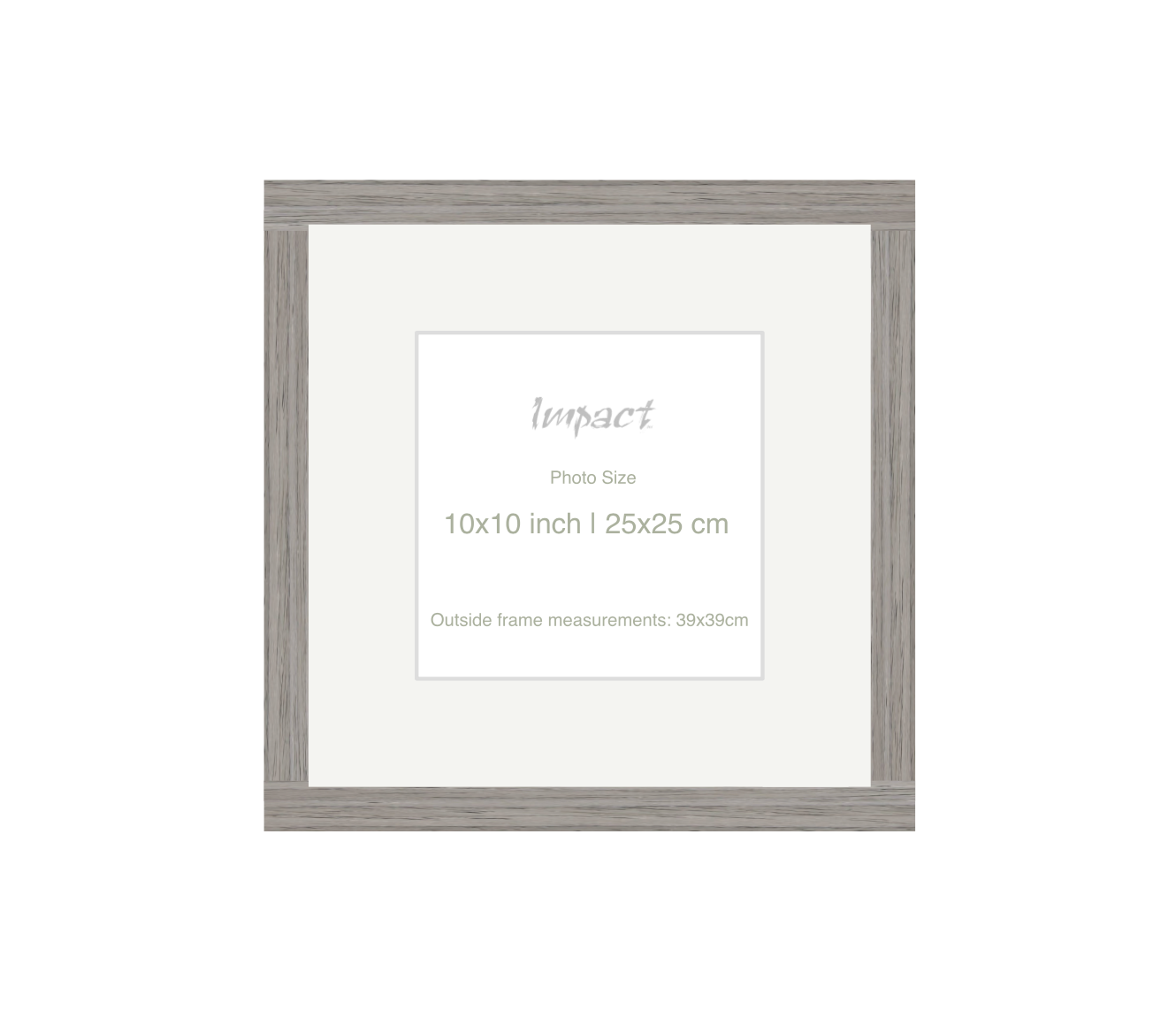 LOFT | 20mm Grey Frame - Photo Size (10x10 inch | 25x25 cm)
