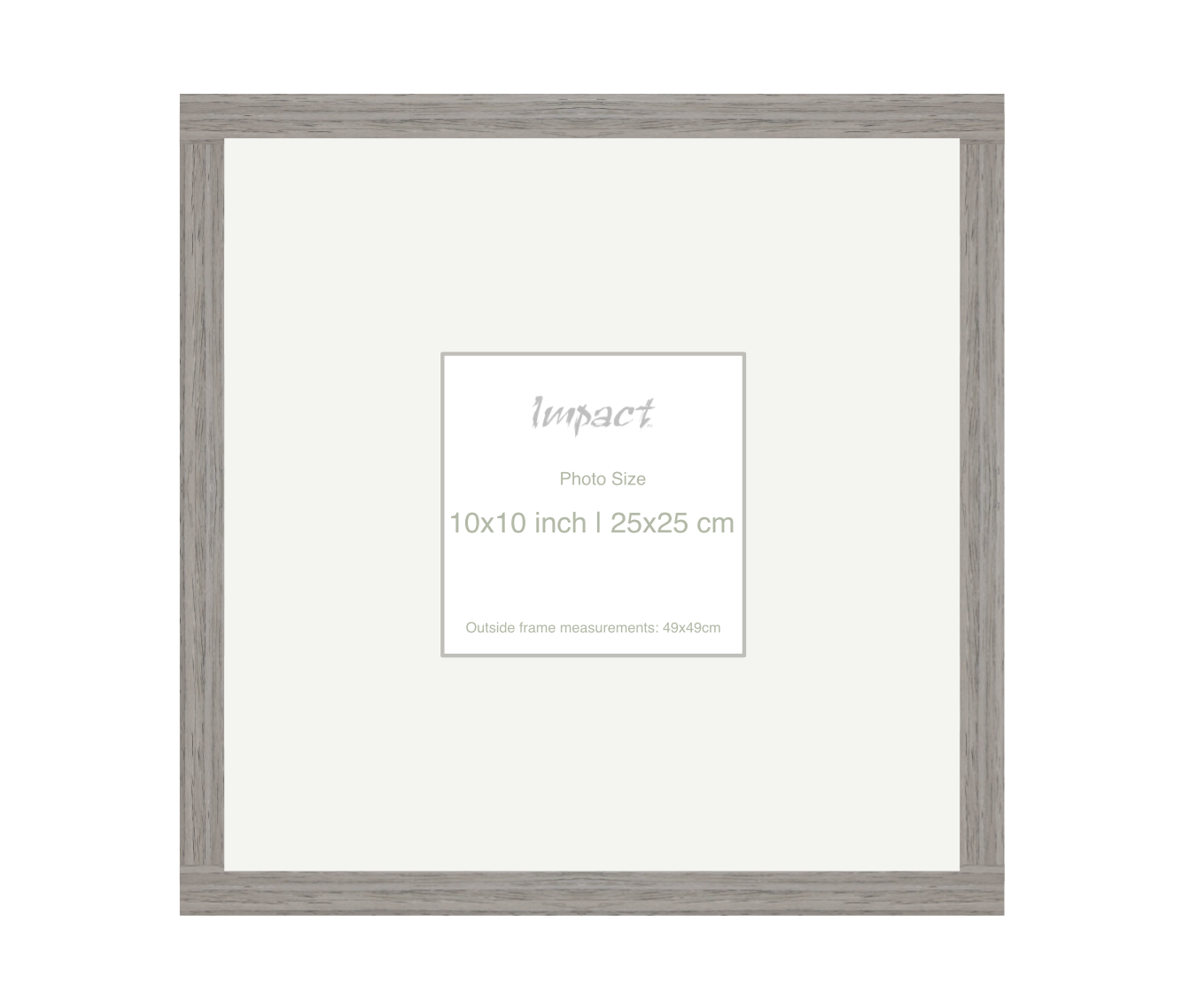 LOFT | 20mm Grey Frame - Photo Size (10x10 inch | 25x25 cm)