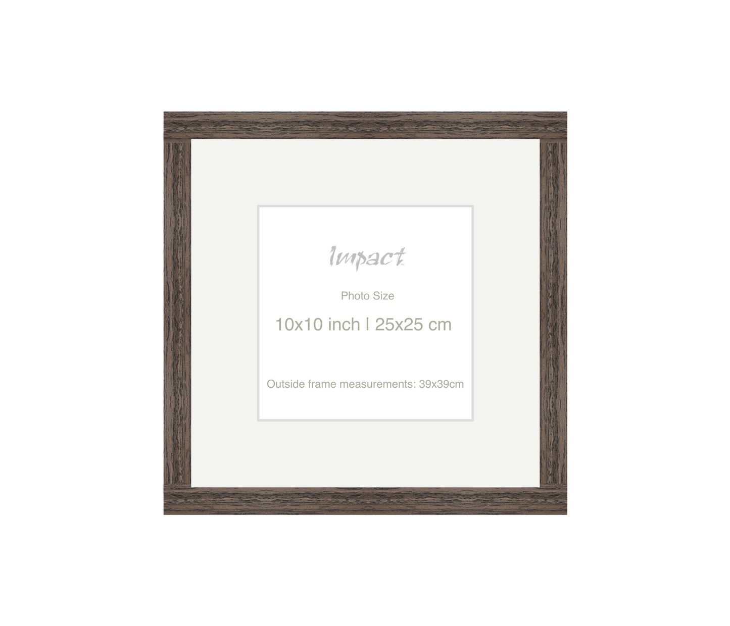LOFT | 20mm Walnut Frame - Photo Size (10x10 inch | 25x25 cm)