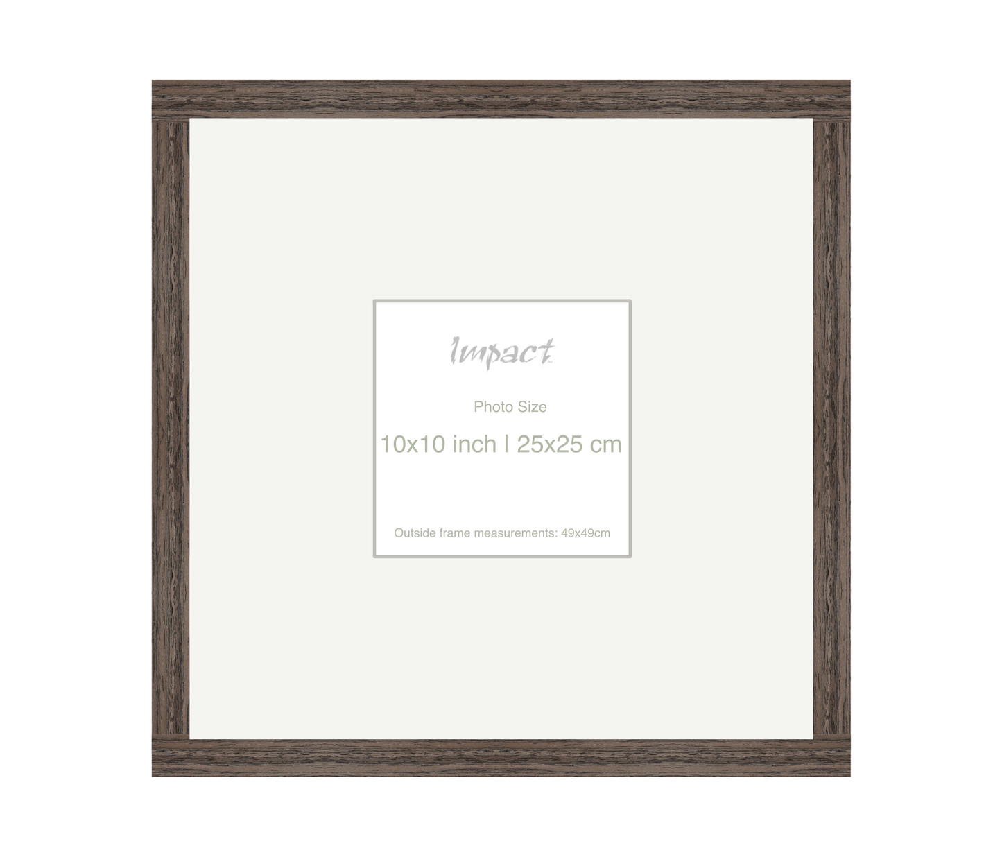 LOFT | 20mm Walnut Frame - Photo Size (10x10 inch | 25x25 cm)