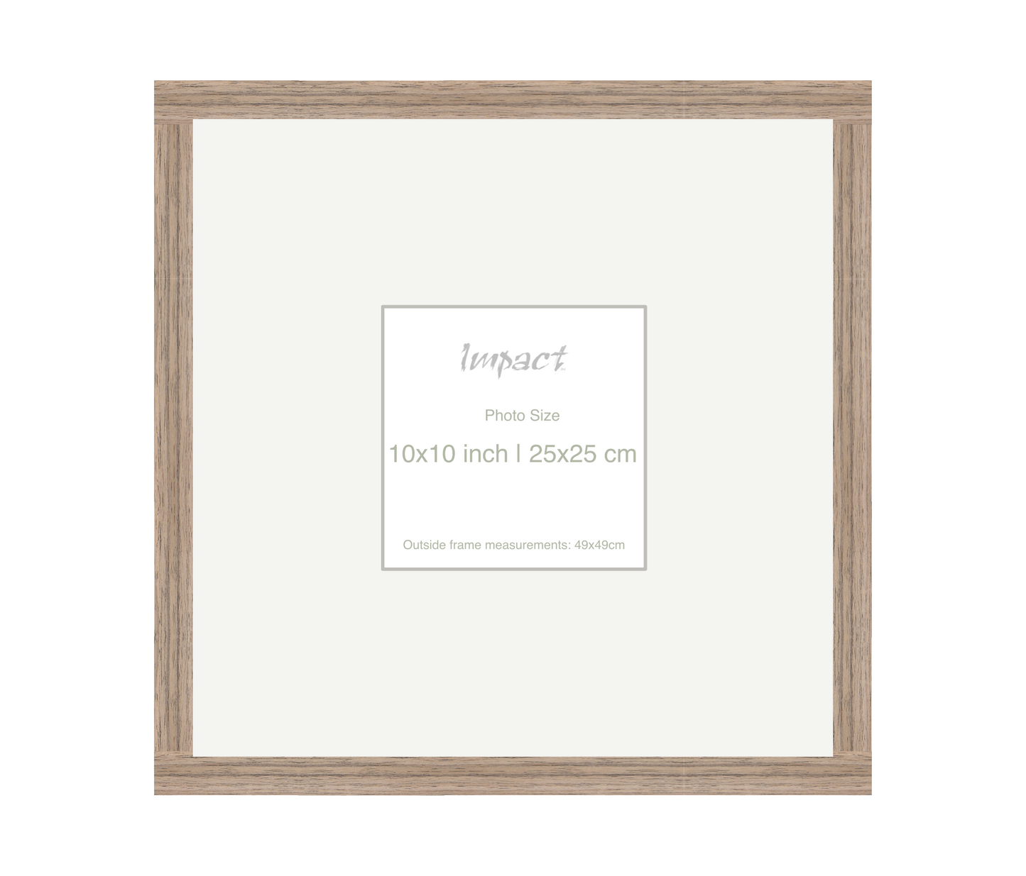 LOFT | 20mm Warm Walnut Frame - Photo Size (10x10 inch | 25x25 cm)