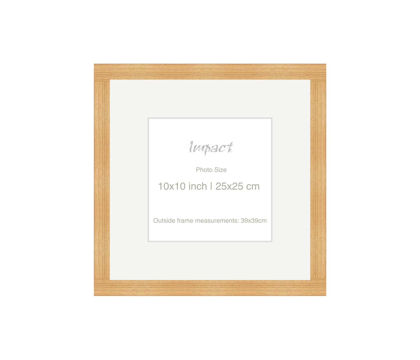 LOFT | 20mm Oak Frame - Photo Size (10x10 inch | 25x25 cm)