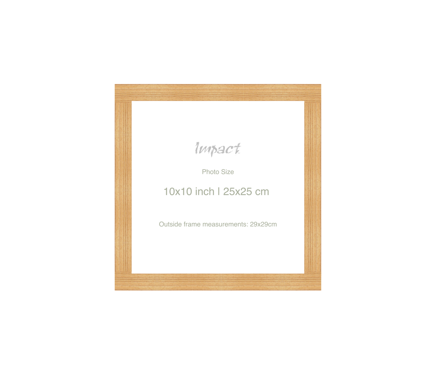 LOFT | 20mm Oak Frame - Photo Size (10x10 inch | 25x25 cm)
