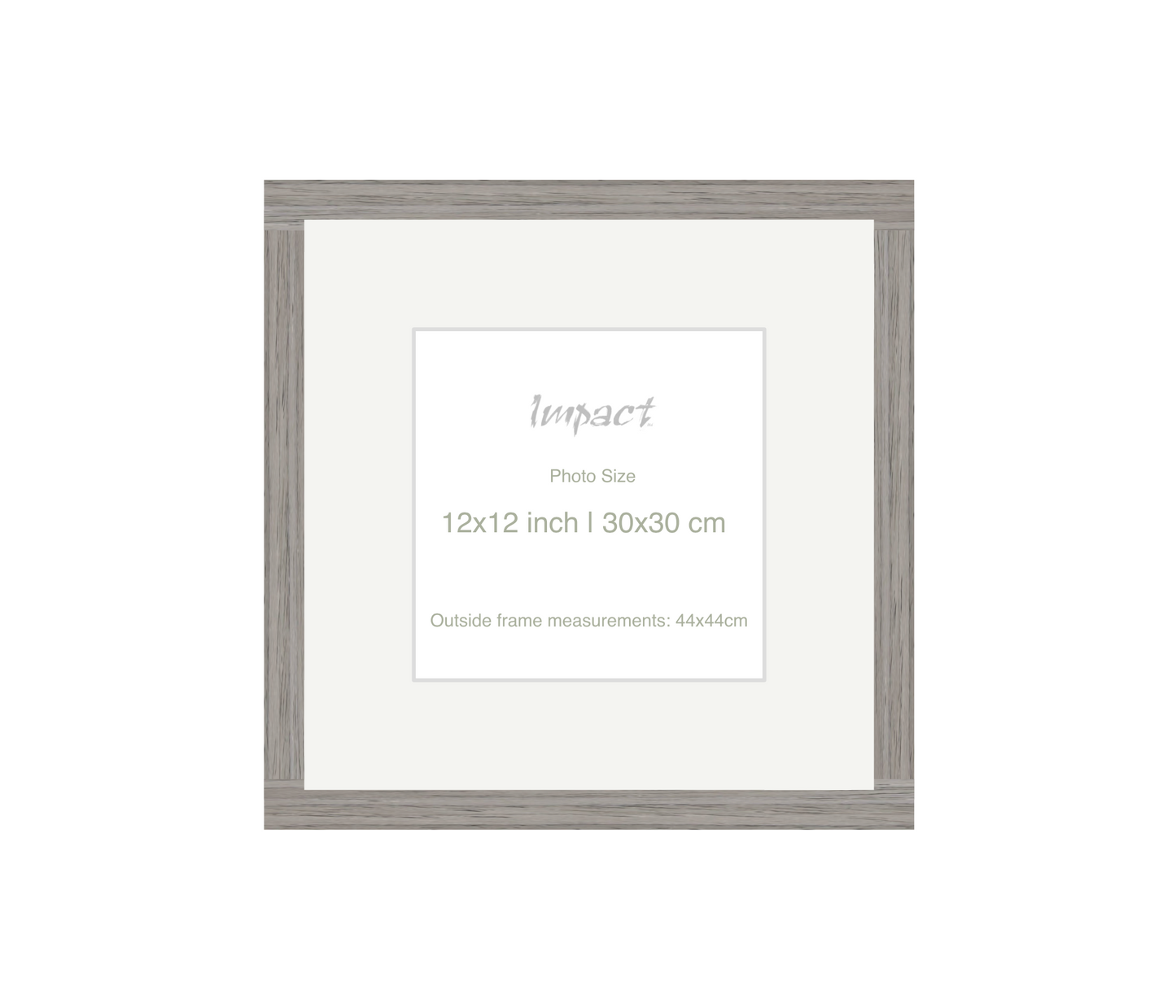 LOFT | 20mm Grey Frame - Photo Size (12x12 inch | 30x30 cm)