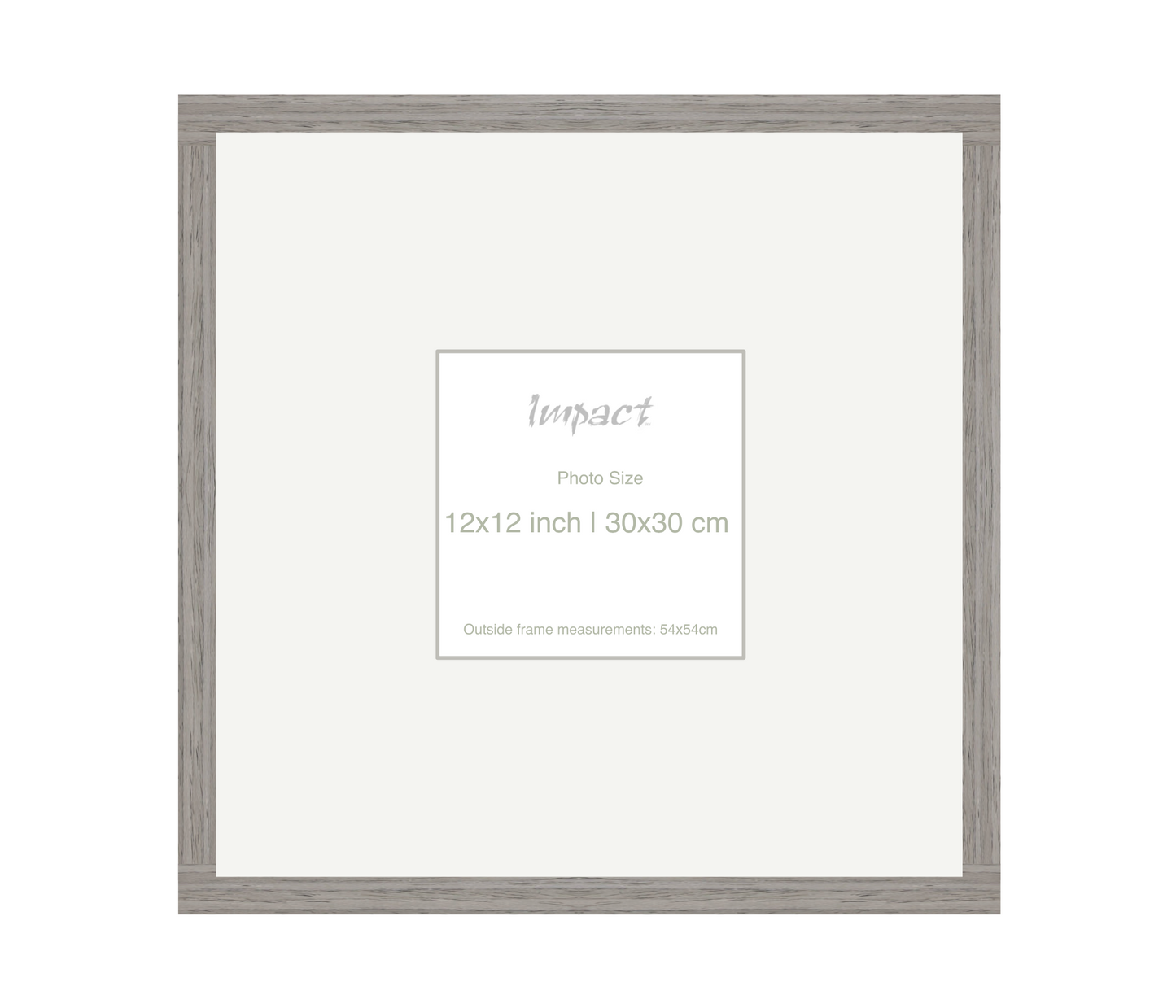 LOFT | 20mm Grey Frame - Photo Size (12x12 inch | 30x30 cm)
