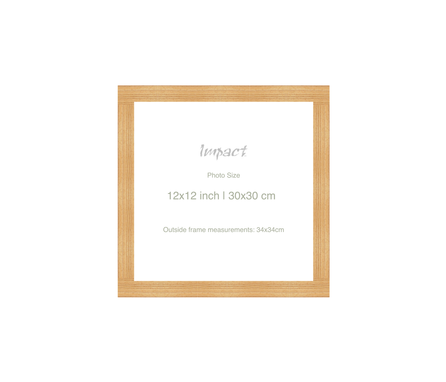 LOFT | 20mm Oak Frame - Photo Size (12x12 inch | 30x30 cm)