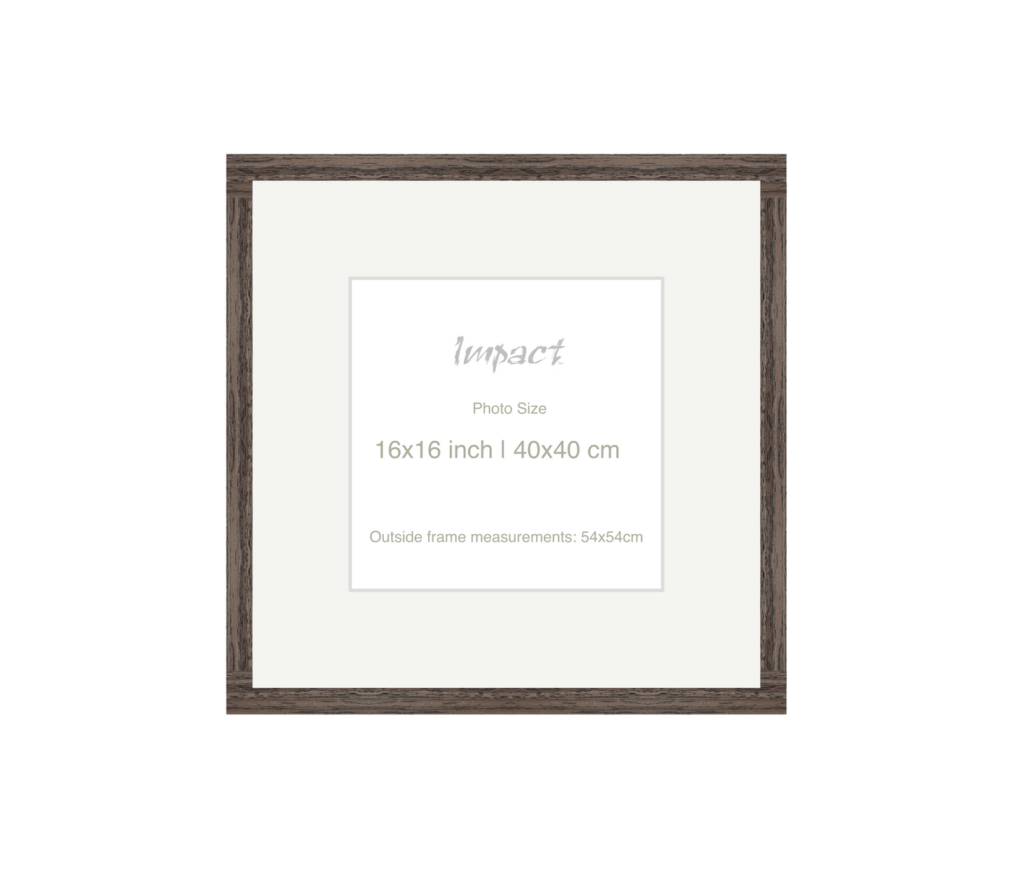 LOFT | 20mm Walnut Frame - Photo Size (16x16 inch | 40x40 cm)