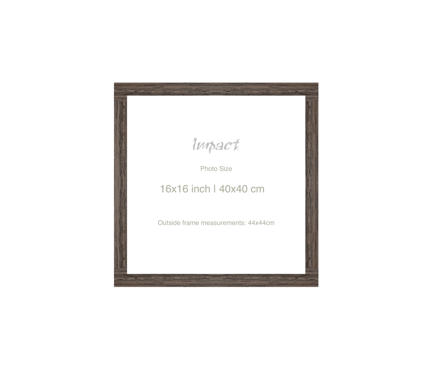 LOFT | 20mm Walnut Frame - Photo Size (16x16 inch | 40x40 cm)