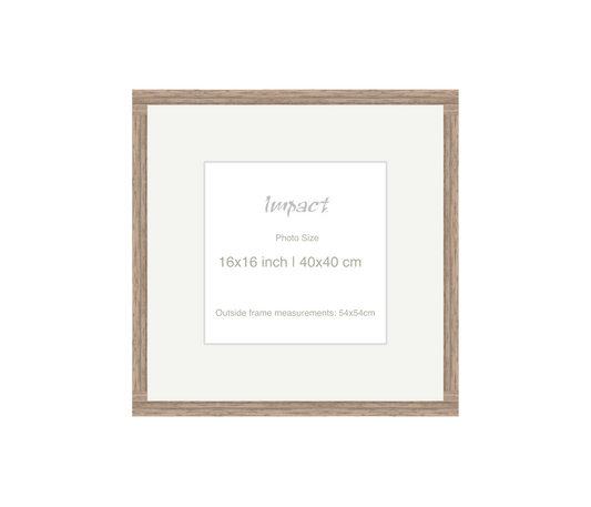 LOFT | 20mm Warm Walnut Frame - Photo Size (16x16 inch | 40x40 cm)