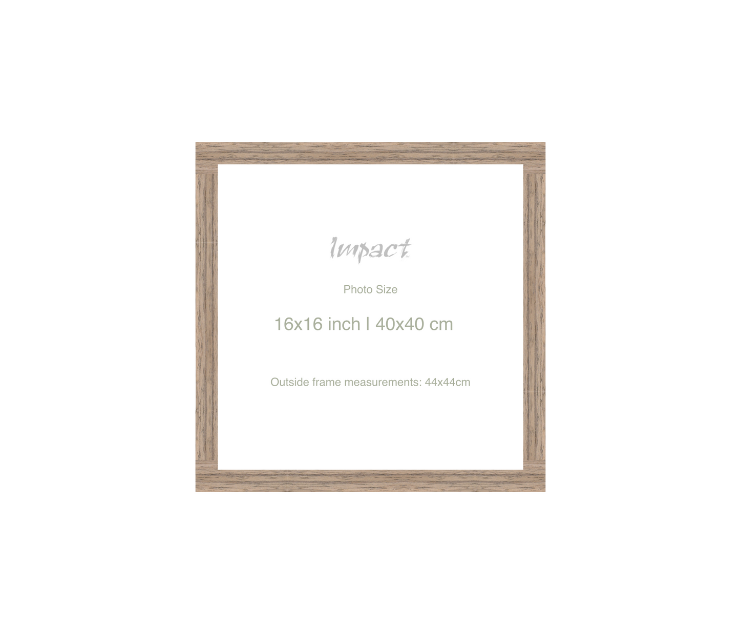 LOFT | 20mm Warm Walnut Frame - Photo Size (16x16 inch | 40x40 cm)