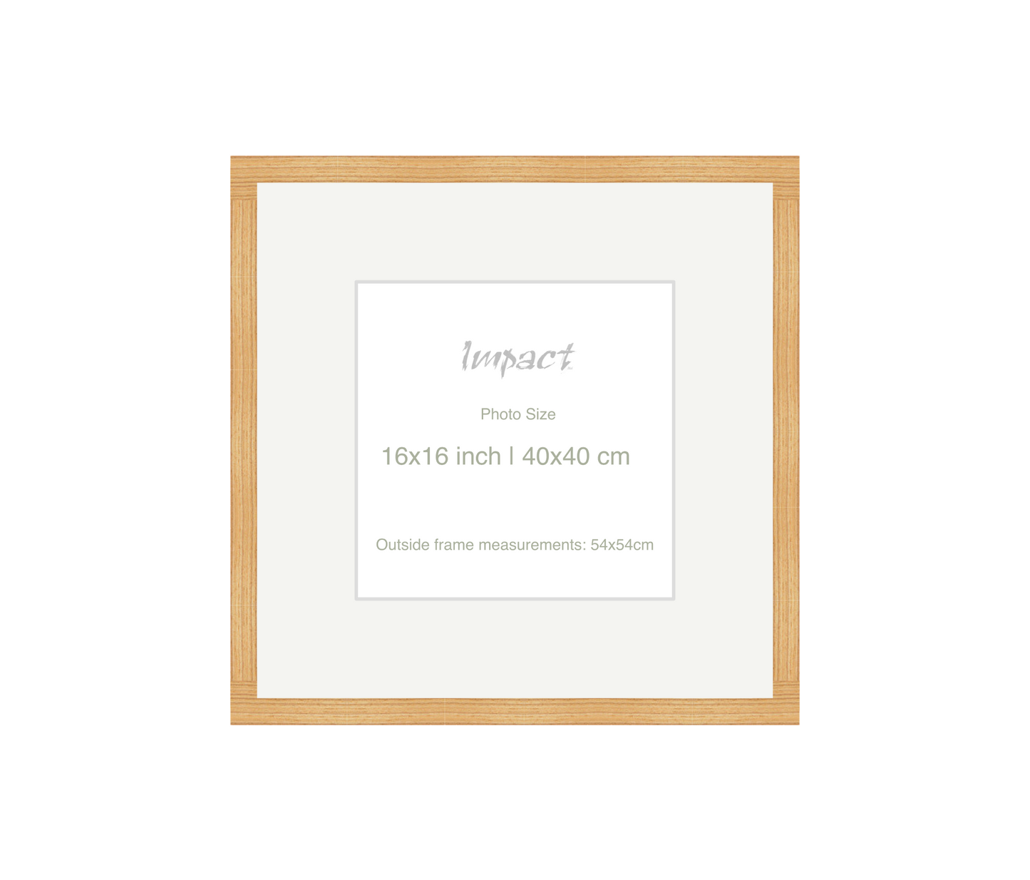 LOFT | 20mm Oak Frame - Photo Size (16x16 inch | 40x40 cm)