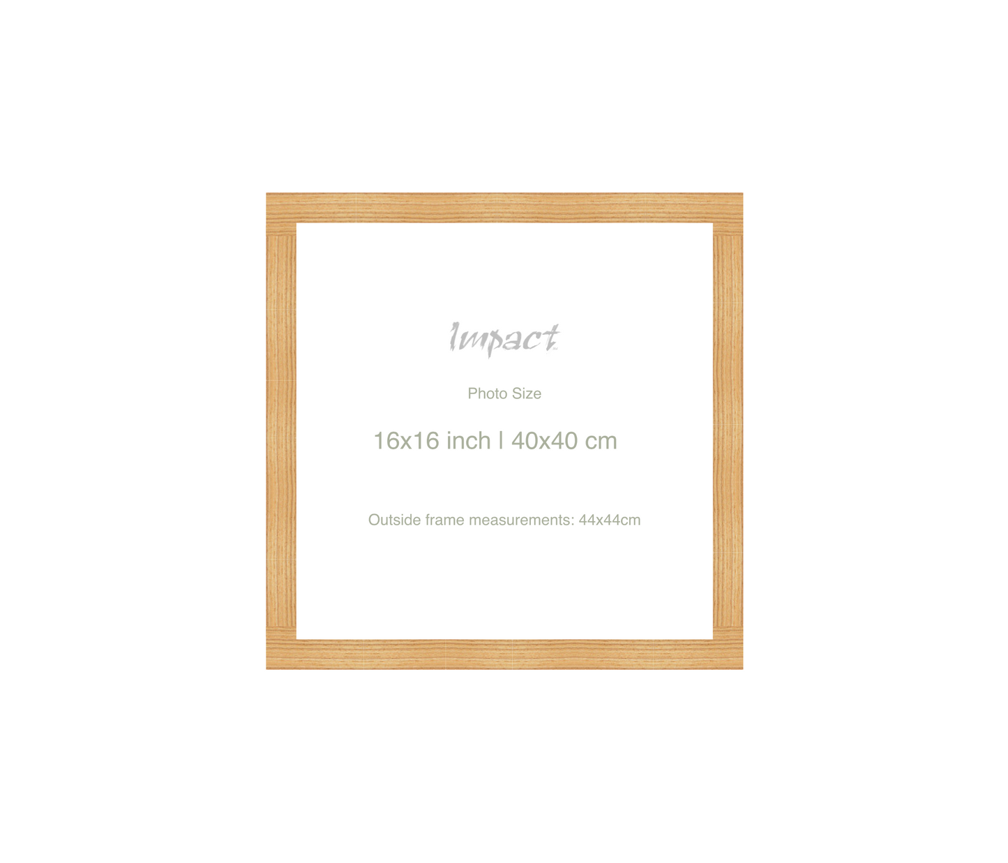 LOFT | 20mm Oak Frame - Photo Size (16x16 inch | 40x40 cm)