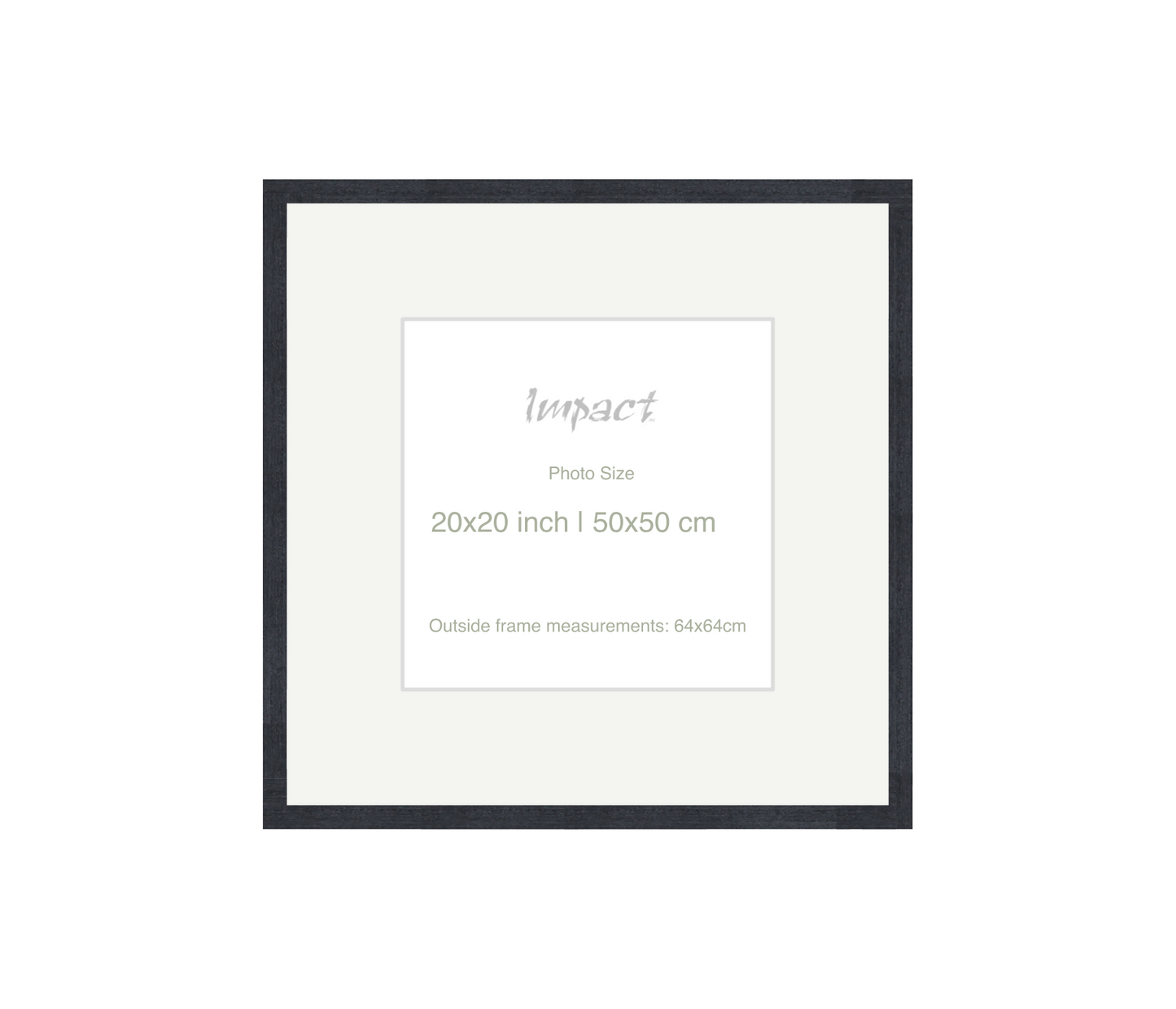 LOFT | 20mm Black Frame - Photo Size (20x20 inch | 50x50 cm)