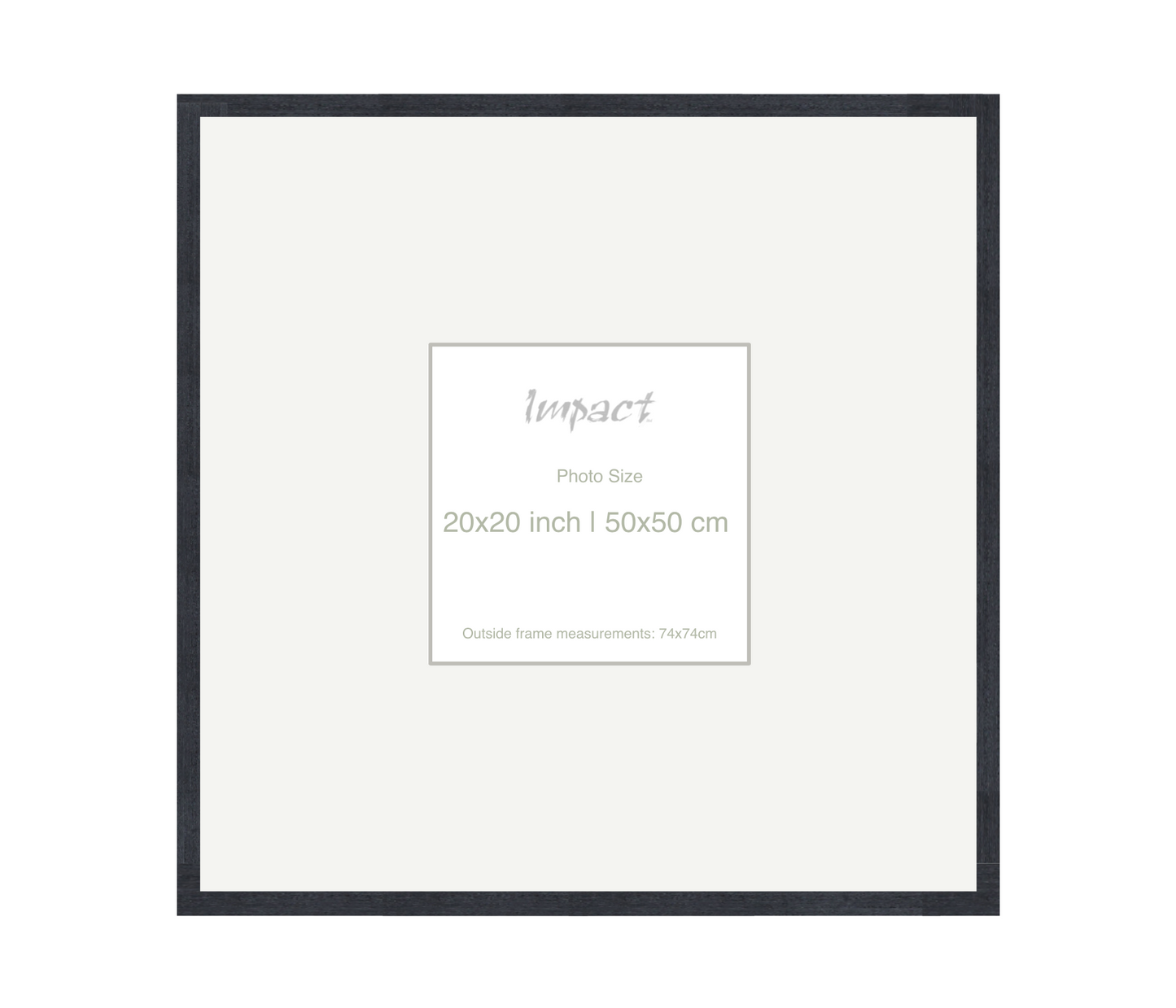 LOFT | 20mm Black Frame - Photo Size (20x20 inch | 50x50 cm)