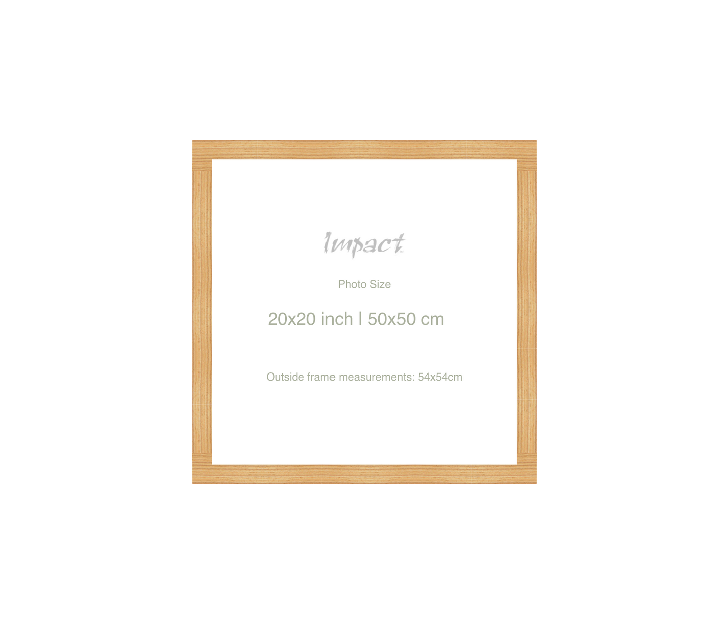 LOFT | 20mm Oak Frame - Photo Size (20x20 inch | 50x50 cm)