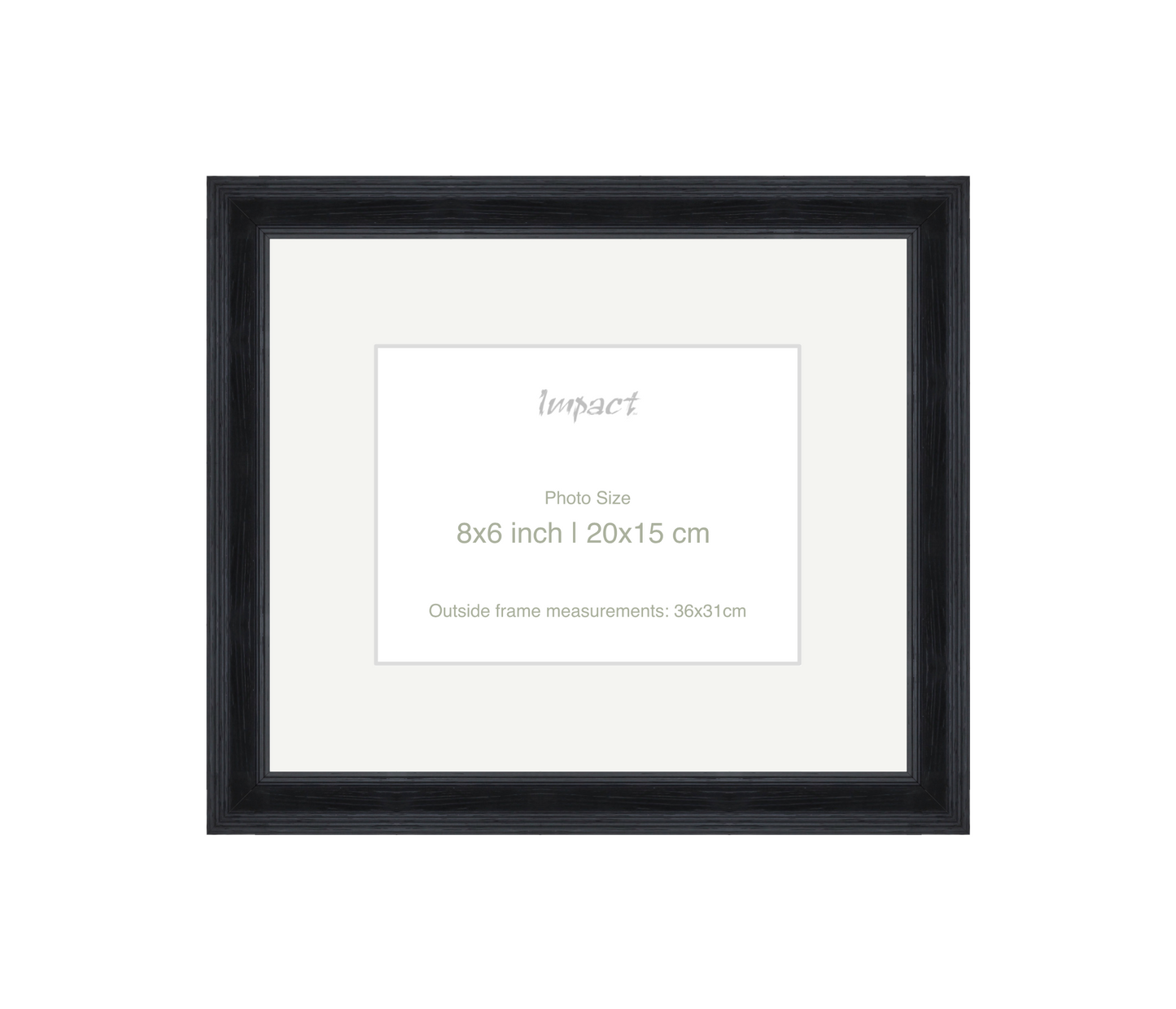 FLETCHER | 30mm Black Frame - Photo Size (8x6 inch | 20x15 cm)