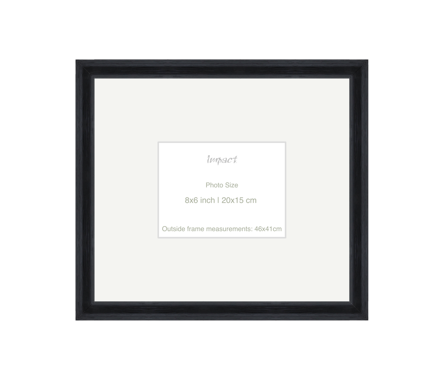 FLETCHER | 30mm Black Frame - Photo Size (8x6 inch | 20x15 cm)