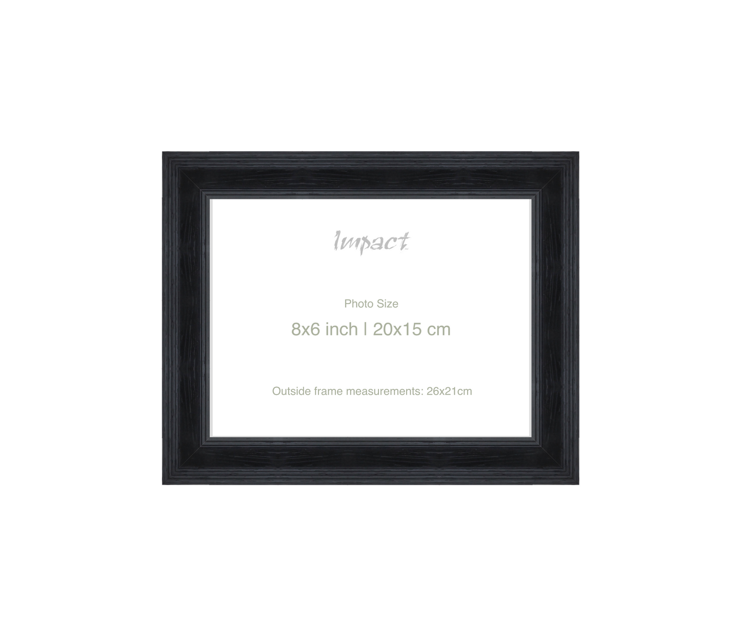 FLETCHER | 30mm Black Frame - Photo Size (8x6 inch | 20x15 cm)