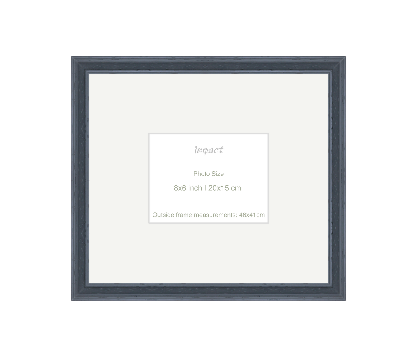 FLETCHER | 30mm Grey Frame - Photo Size (8x6 inch | 20x15 cm)
