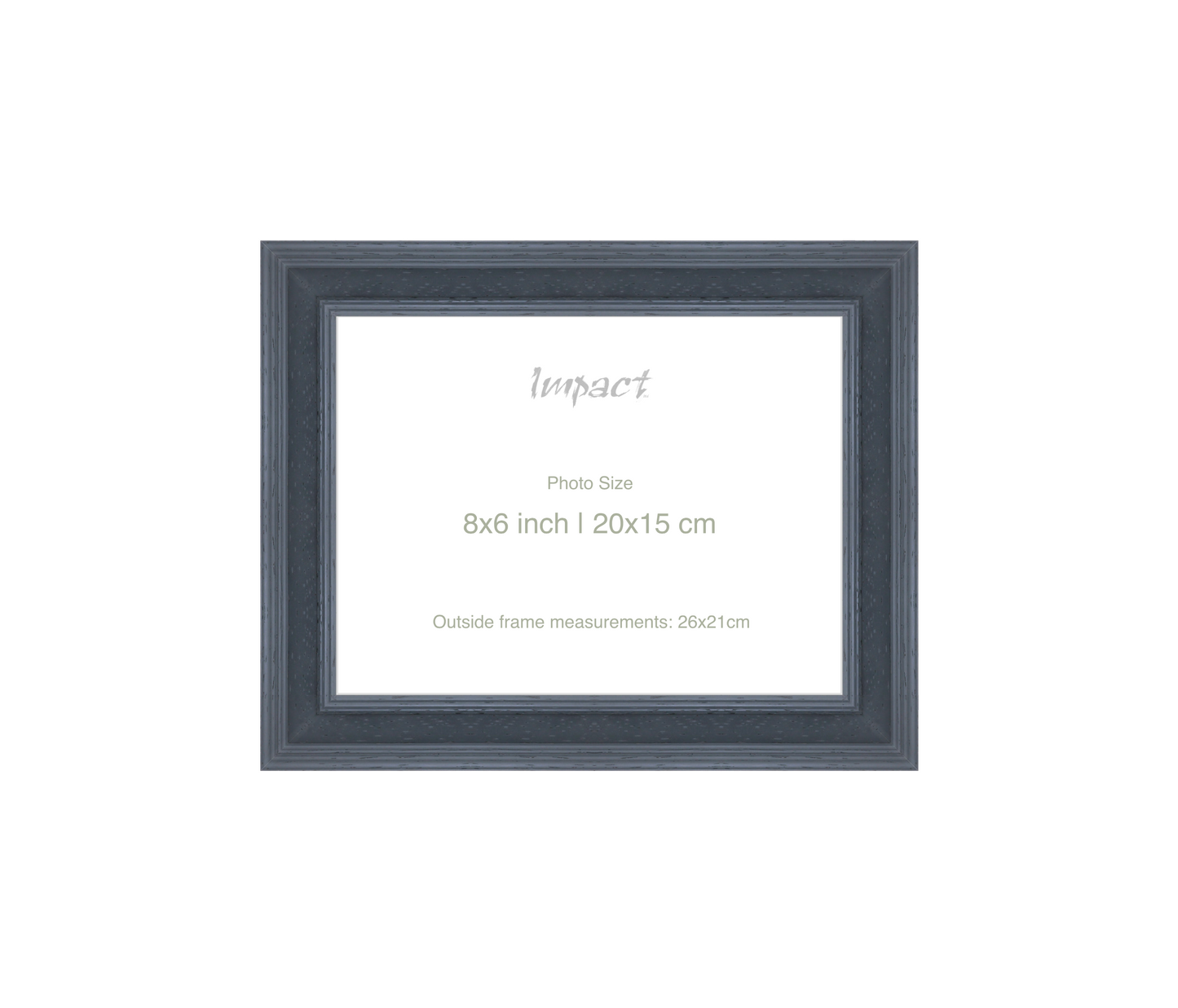 FLETCHER | 30mm Grey Frame - Photo Size (8x6 inch | 20x15 cm)