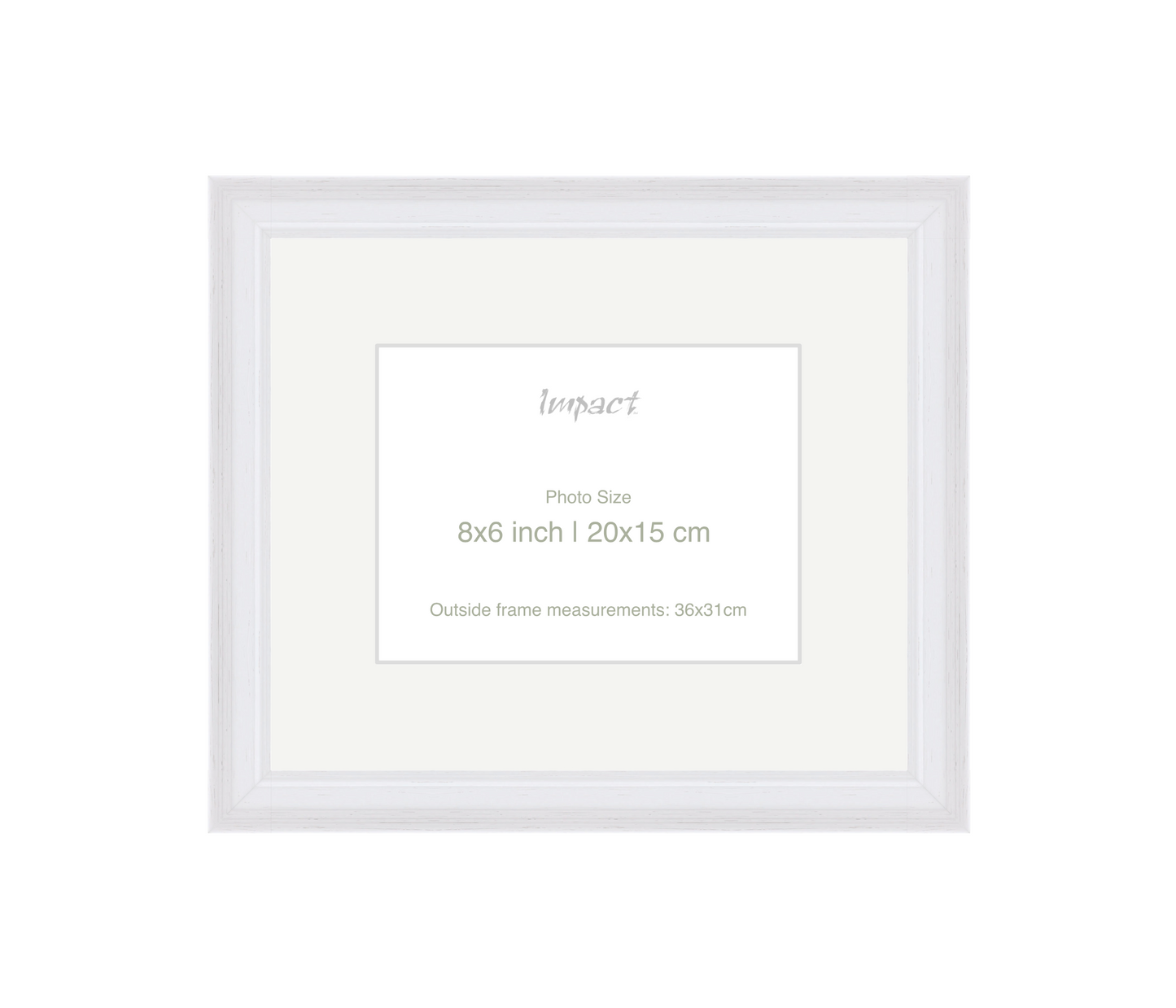 FLETCHER | 30mm White Frame - Photo Size (8x6 inch | 20x15 cm)
