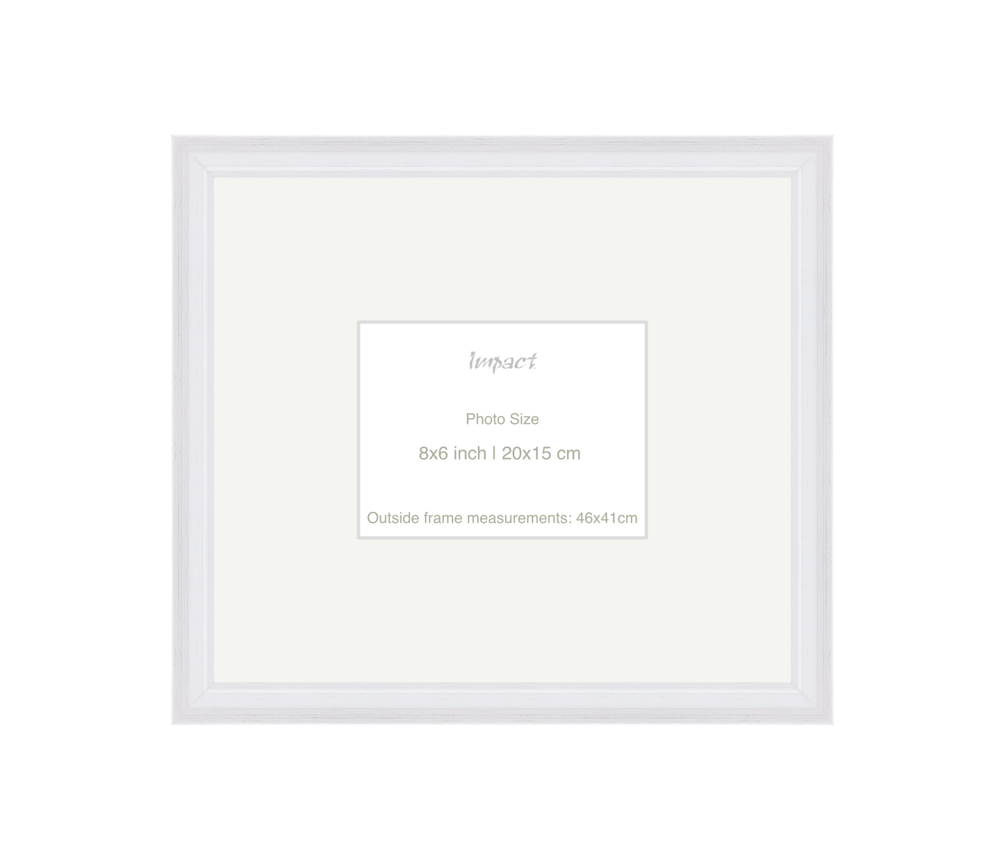 FLETCHER | 30mm White Frame - Photo Size (8x6 inch | 20x15 cm)
