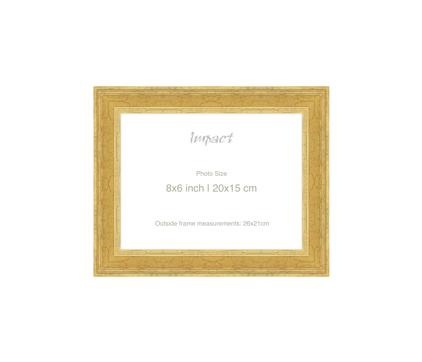 FLETCHER | 30mm Gold Frame - Photo Size (8x6 inch | 20x15 cm)