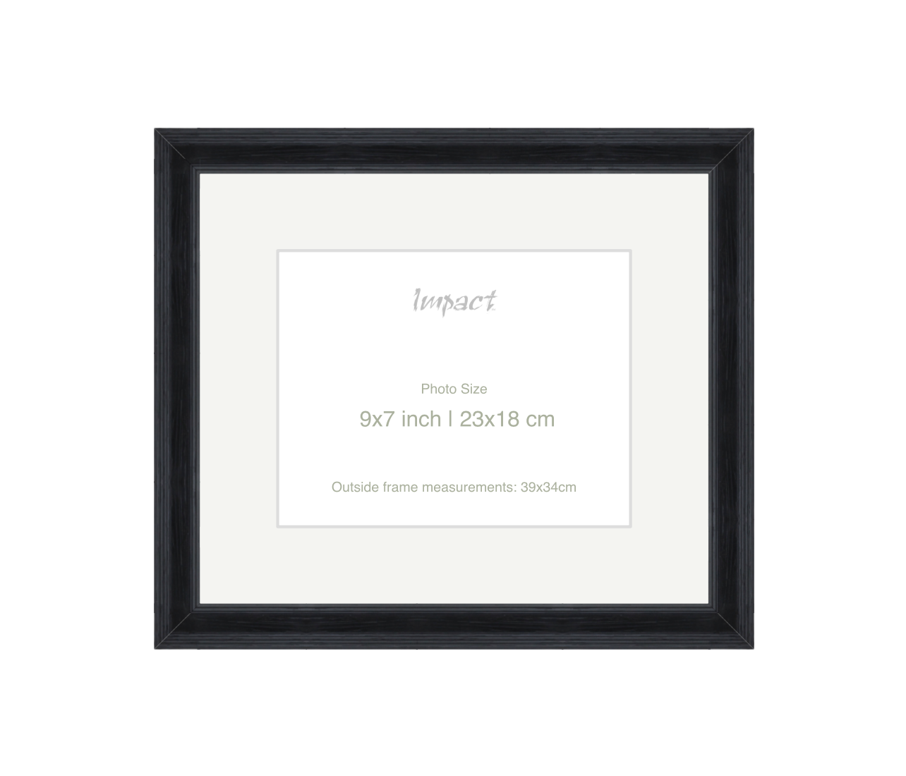 FLETCHER | 30mm Black Frame - Photo Size (9x7 inch | 23x18 cm)
