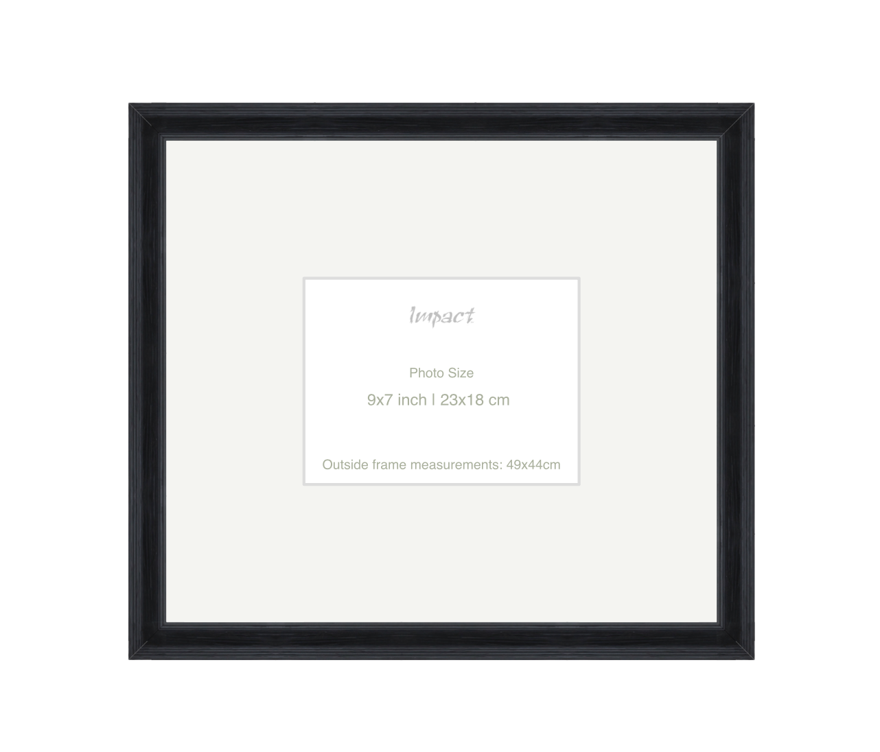 FLETCHER | 30mm Black Frame - Photo Size (9x7 inch | 23x18 cm)