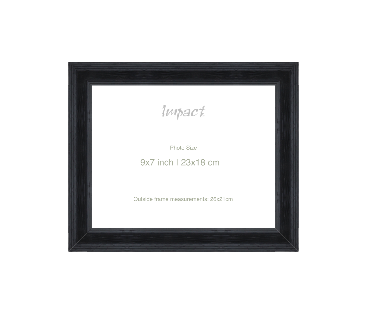 FLETCHER | 30mm Black Frame - Photo Size (9x7 inch | 23x18 cm)