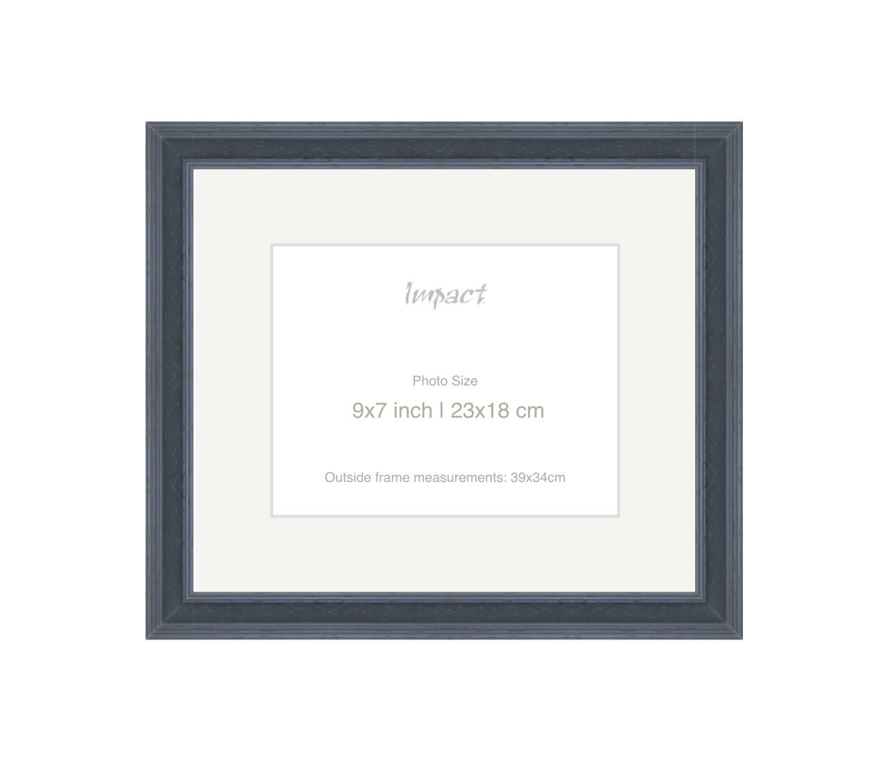FLETCHER | 30mm Grey Frame - Photo Size (9x7 inch | 23x18 cm)