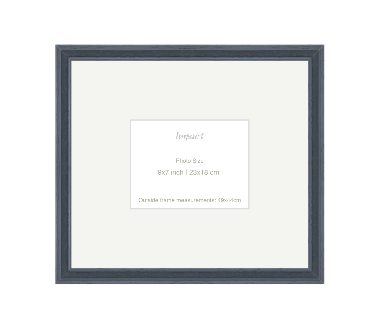 FLETCHER | 30mm Grey Frame - Photo Size (9x7 inch | 23x18 cm)