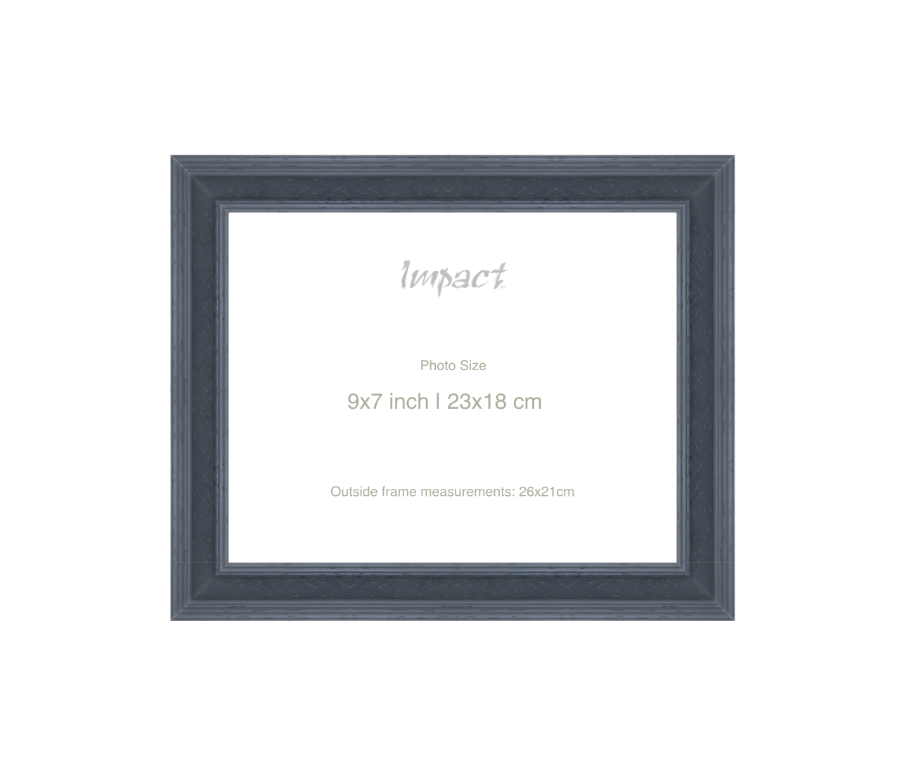 FLETCHER | 30mm Grey Frame - Photo Size (9x7 inch | 23x18 cm)