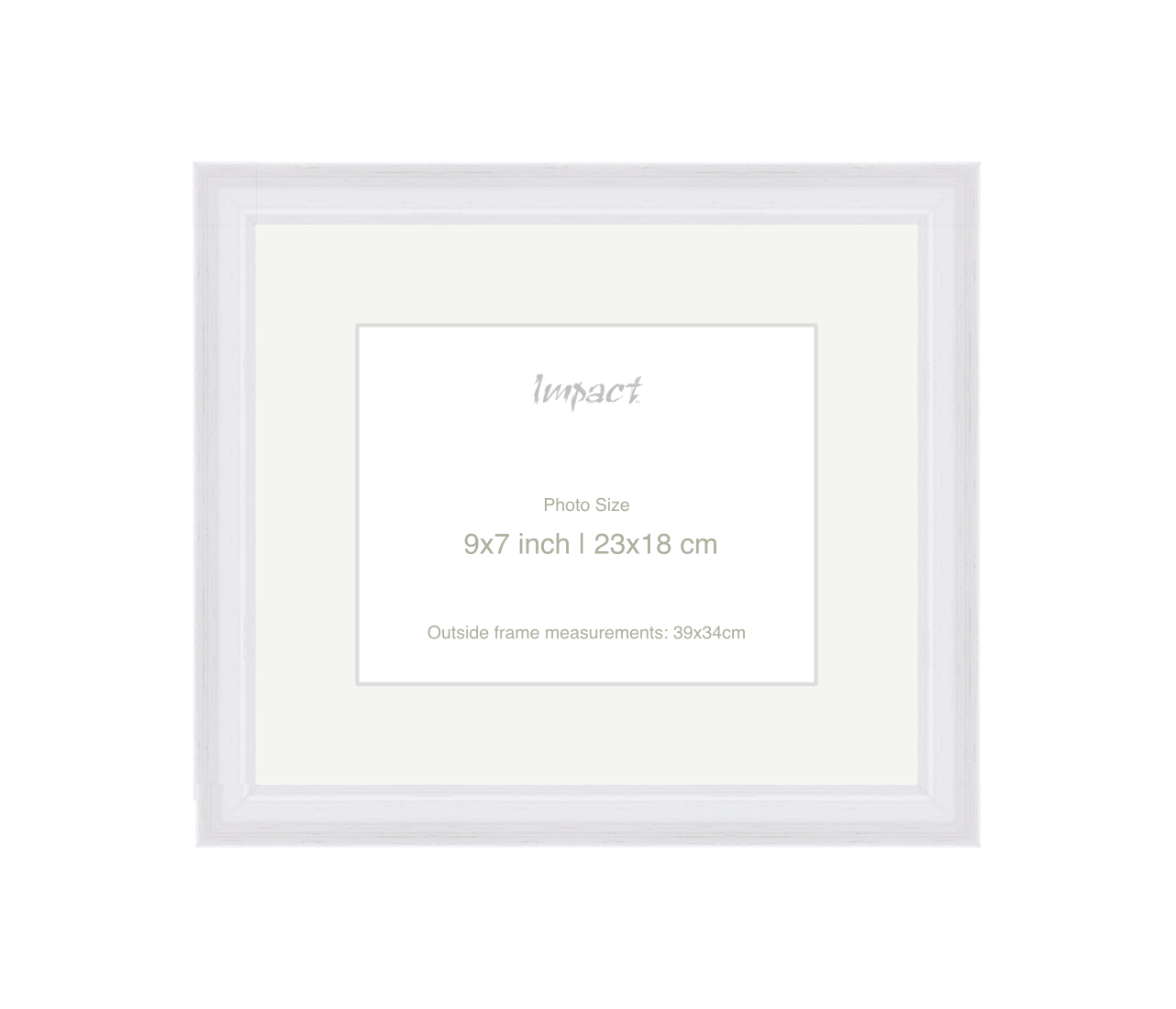 FLETCHER | 30mm White Frame - Photo Size (9x7 inch | 23x18 cm)