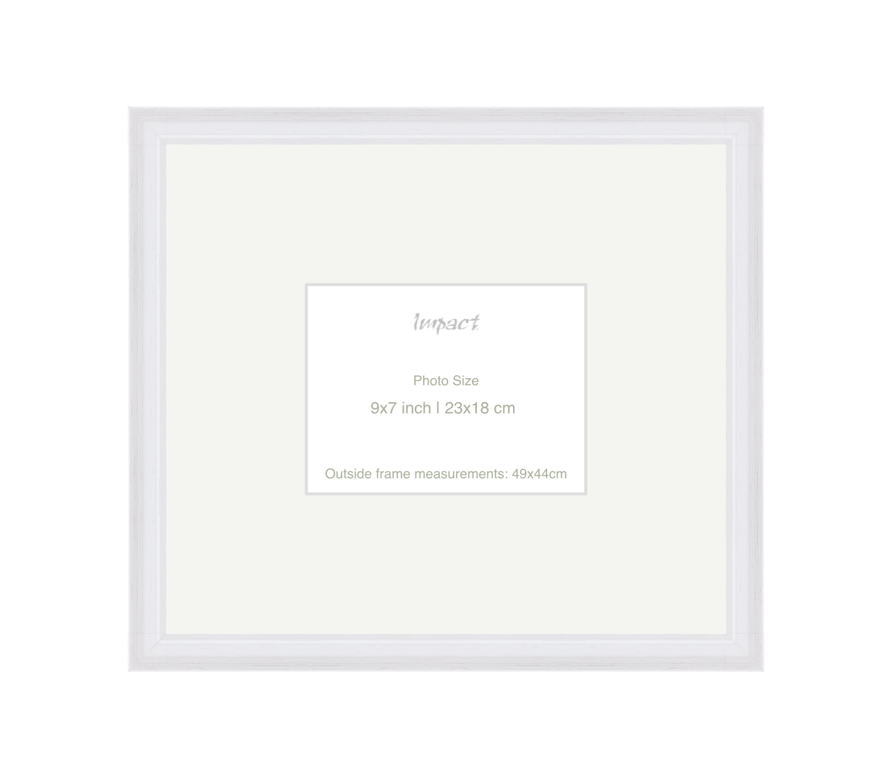 FLETCHER | 30mm White Frame - Photo Size (9x7 inch | 23x18 cm)