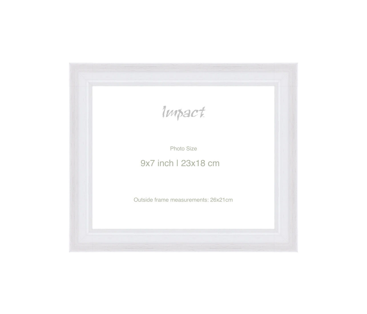 FLETCHER | 30mm White Frame - Photo Size (9x7 inch | 23x18 cm)