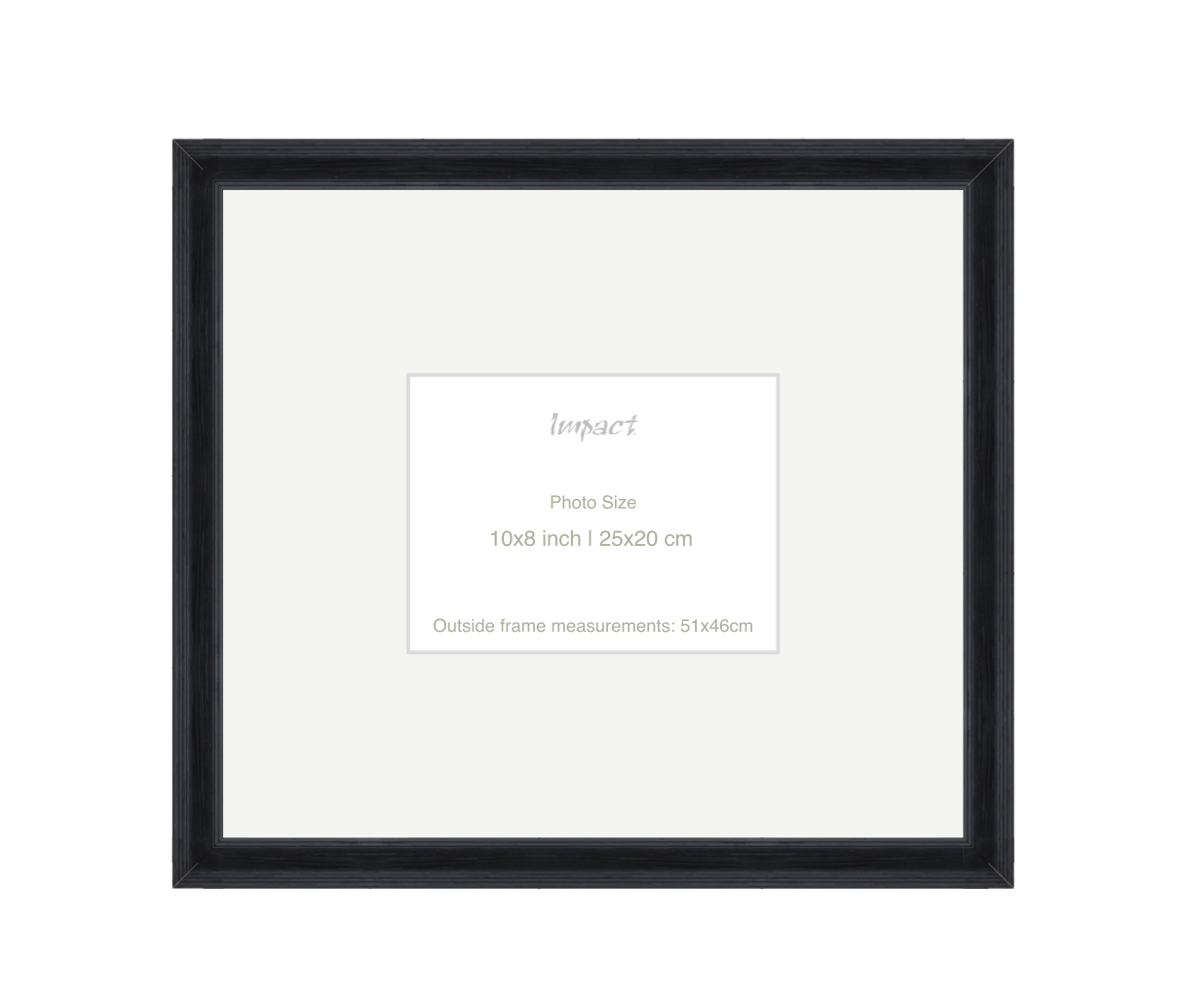 FLETCHER | 30mm Black Frame - Photo Size (10x8 inch | 25x20 cm)