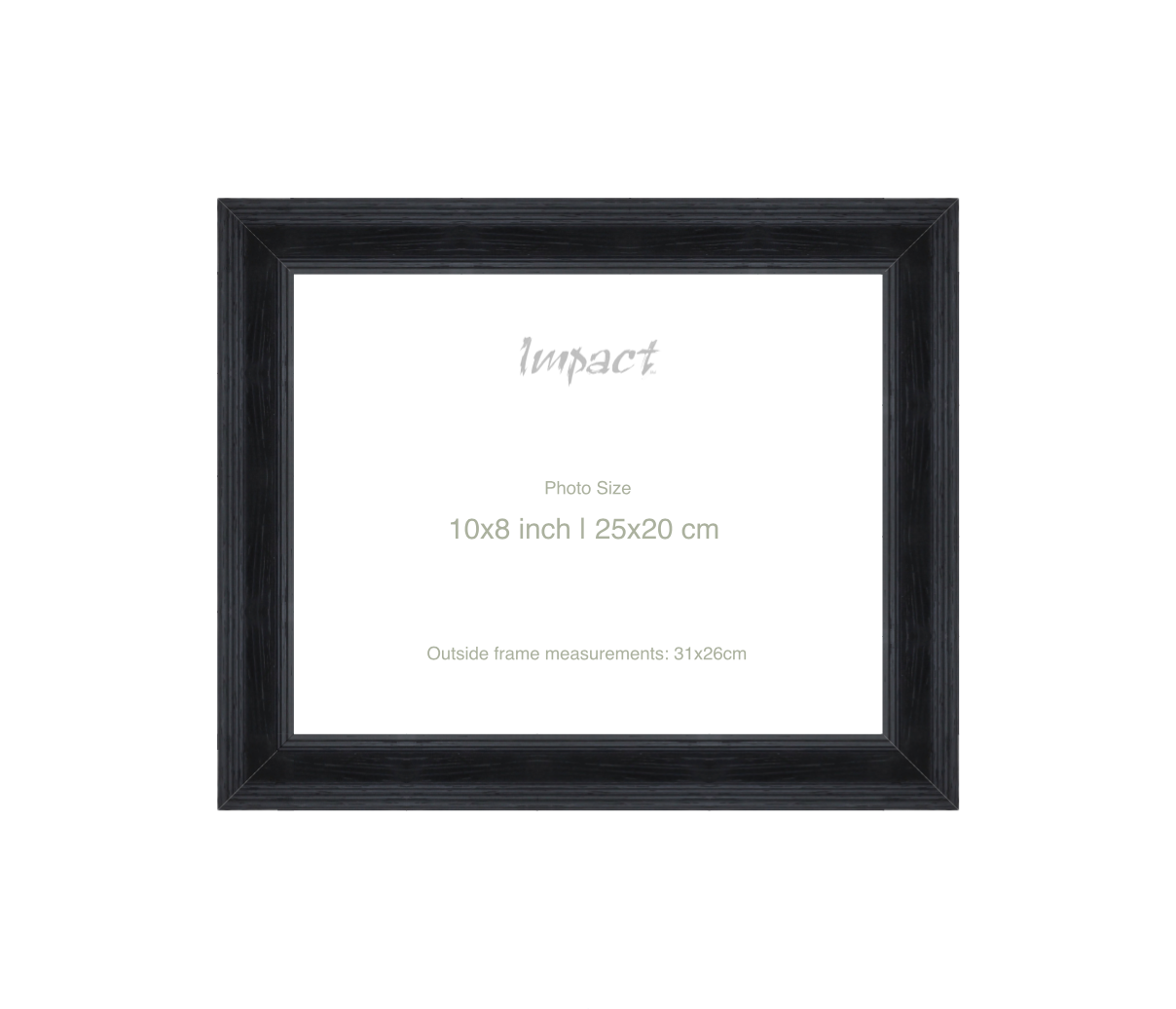 FLETCHER | 30mm Black Frame - Photo Size (10x8 inch | 25x20 cm)