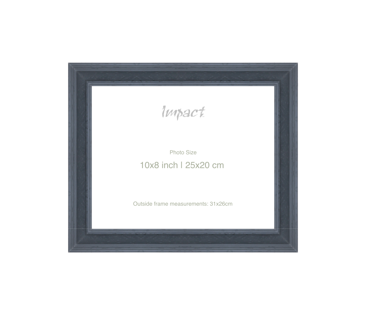 FLETCHER | 30mm Grey Frame - Photo Size (10x8 inch | 25x20 cm)