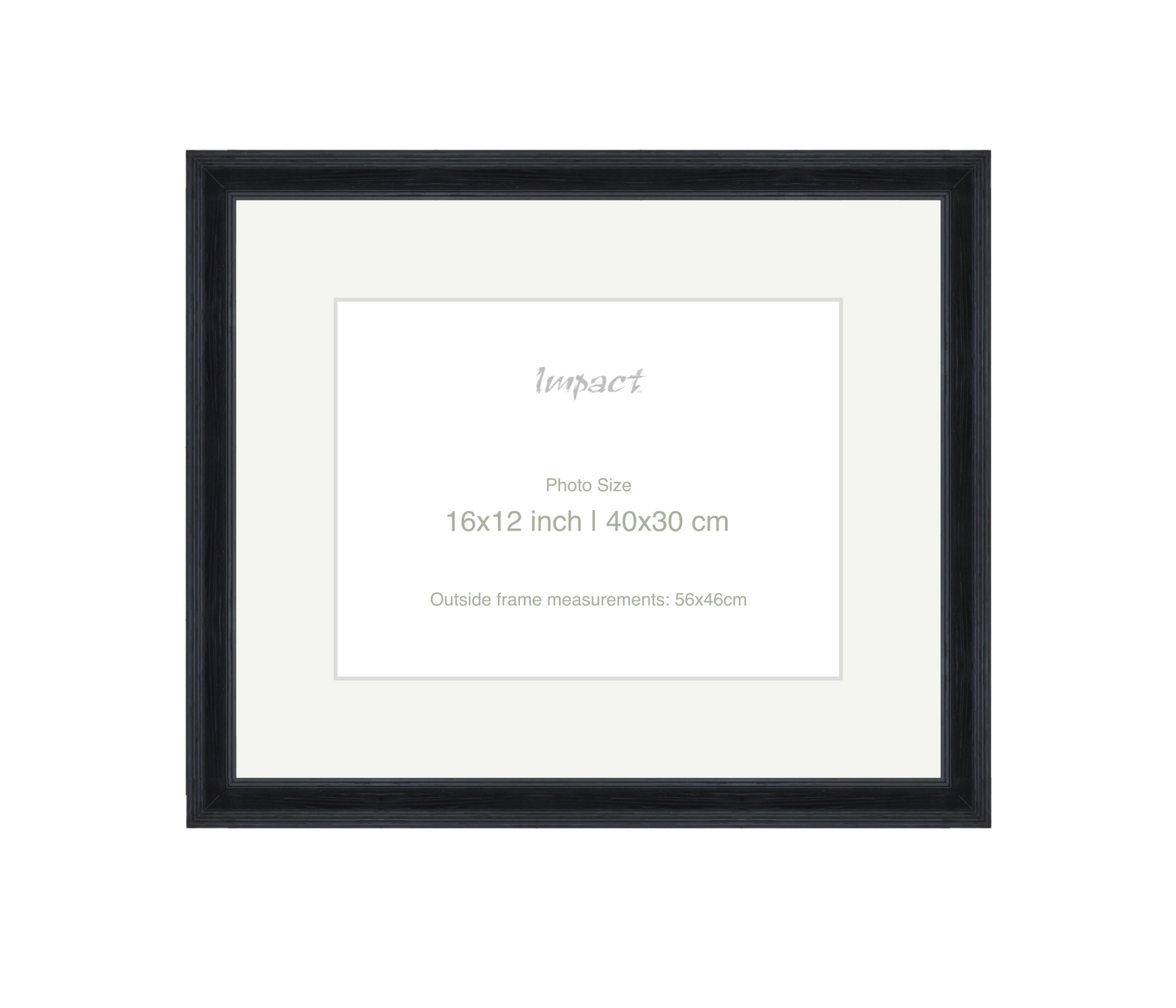 FLETCHER | 30mm Black Frame - Photo Size (16x12 inch | 40x30 cm)