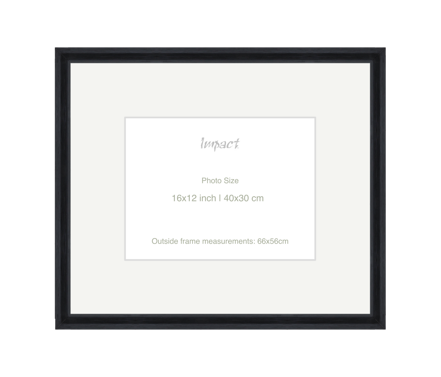 FLETCHER | 30mm Black Frame - Photo Size (16x12 inch | 40x30 cm)