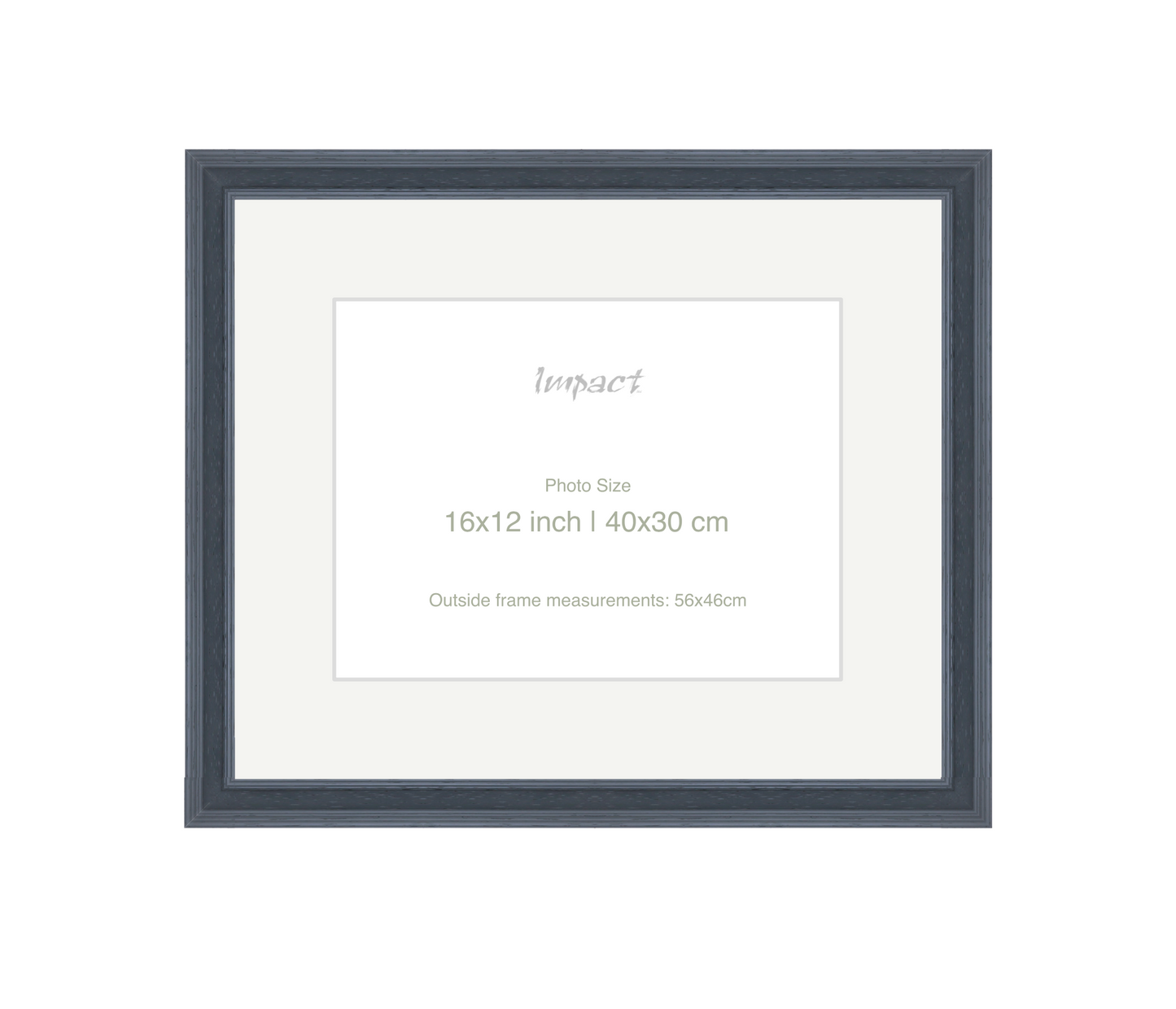 FLETCHER | 30mm Grey Frame - Photo Size (16x12 inch | 40x30 cm)