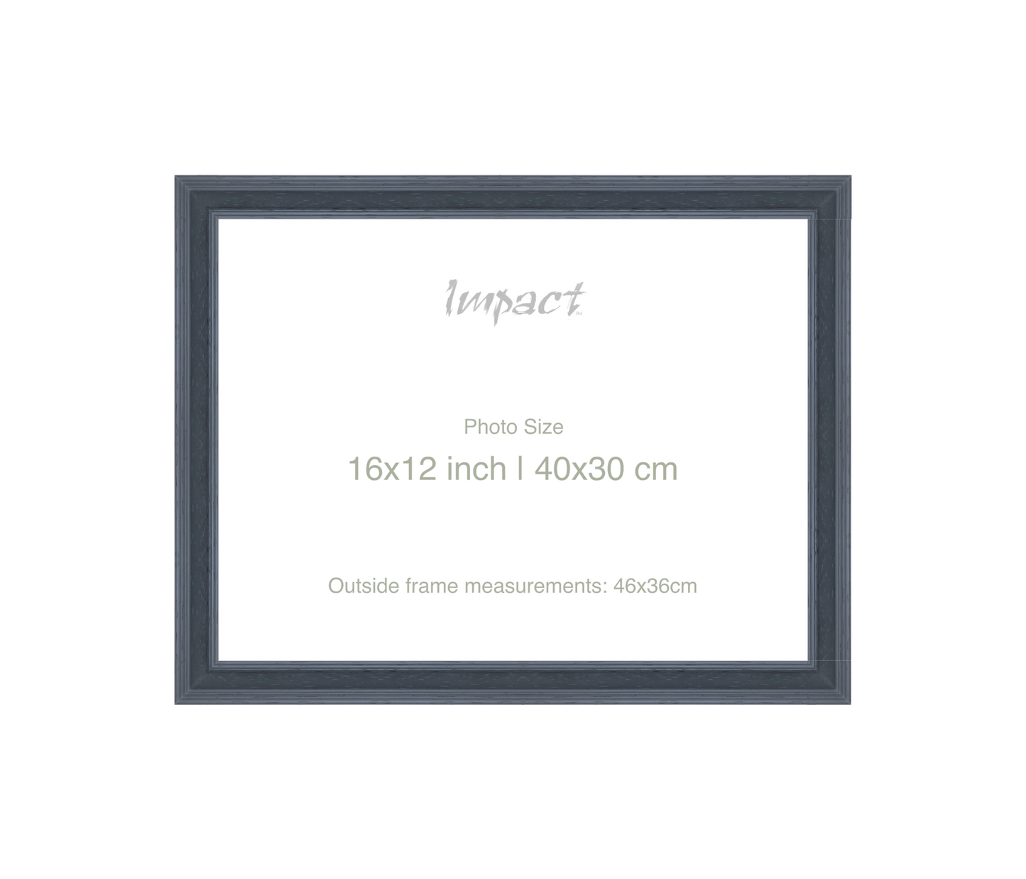 FLETCHER | 30mm Grey Frame - Photo Size (16x12 inch | 40x30 cm)